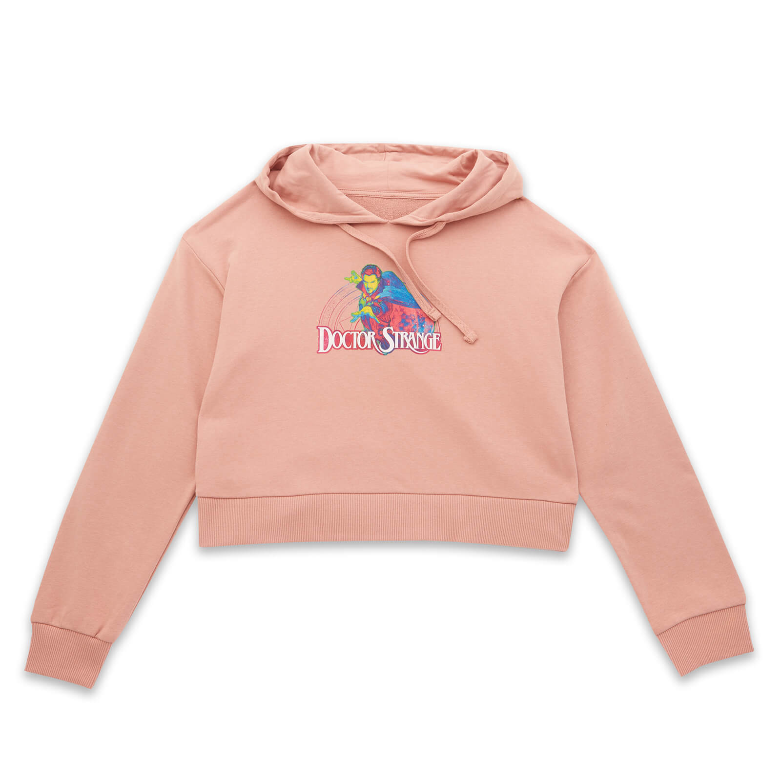 

Marvel Dr Strange Psych Women's Cropped Hoodie - Dusty Pink - M