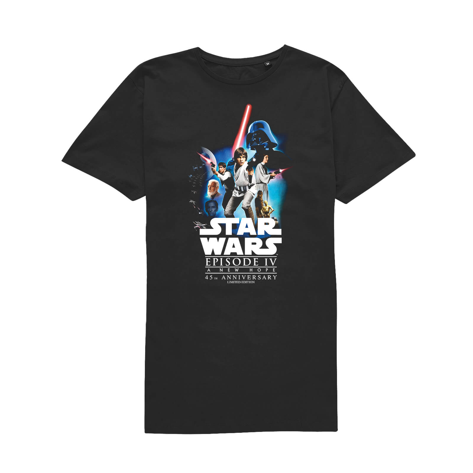 Star Wars - Un Nouvel Espoir - 45e anniversaire Composition Unisexe T-Shirt - Noir - S