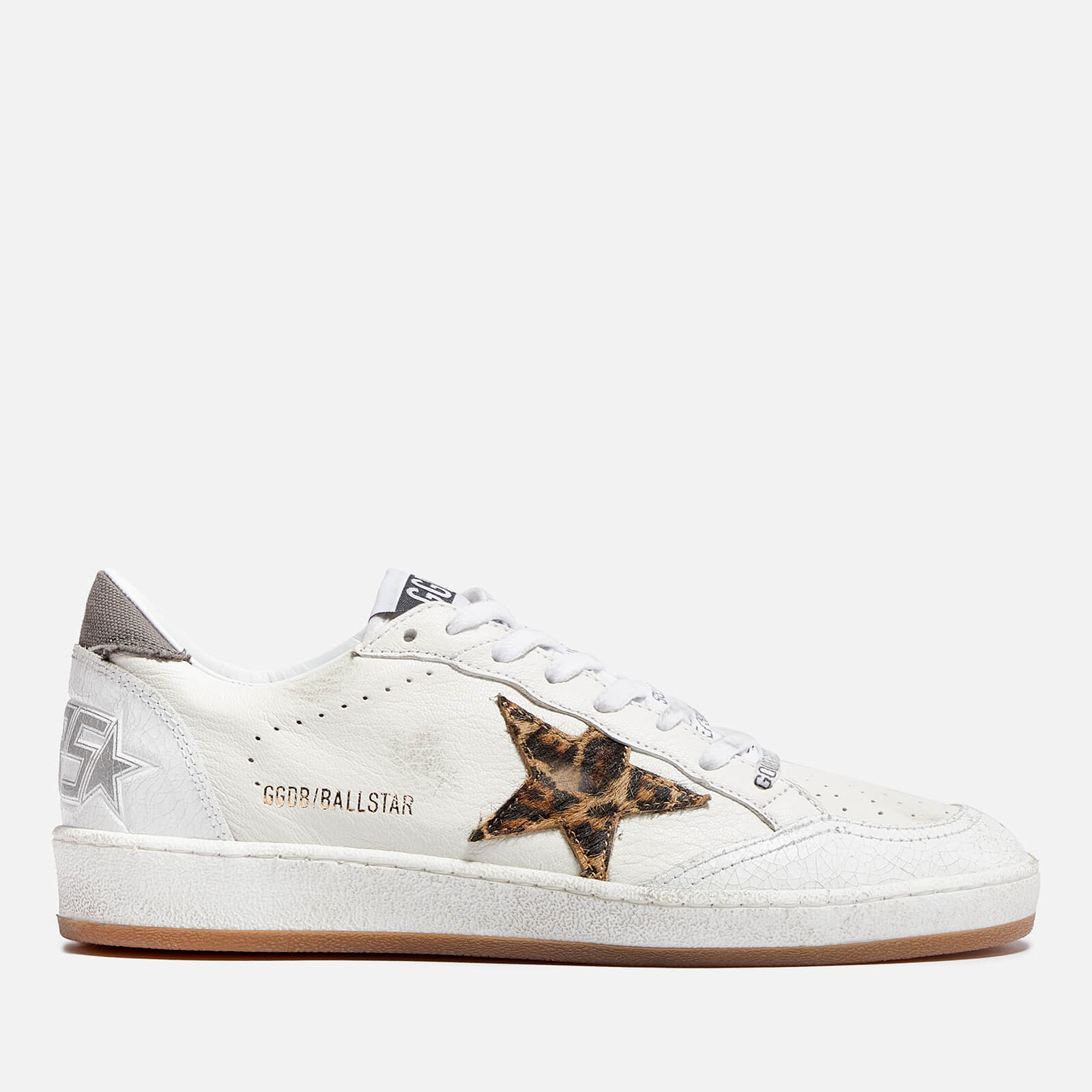 Golden Goose Ball Star Distressed Leather Trainers - UK 5
