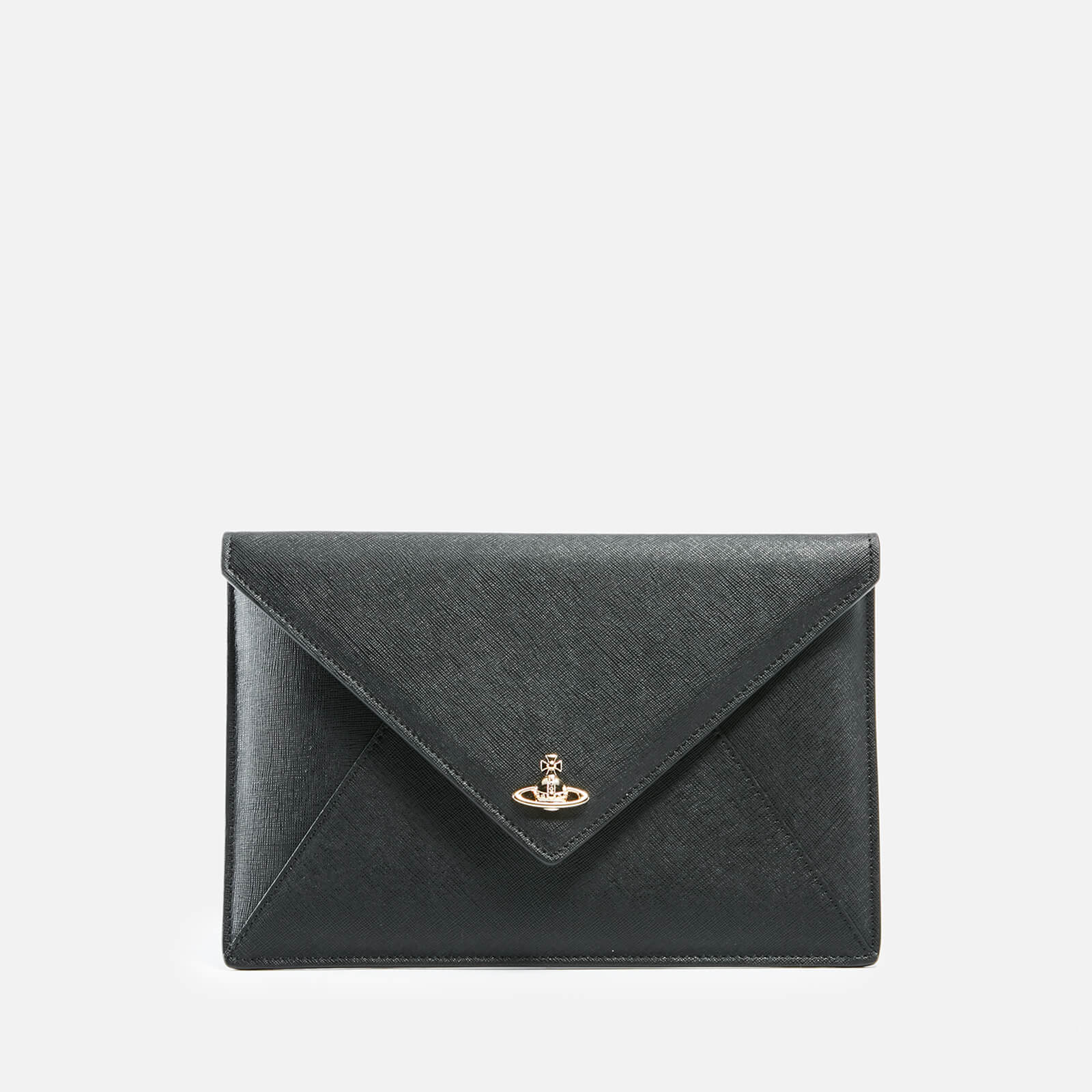Vivienne Westwood Women's Saffiano Envelope Clutch Bag - Black