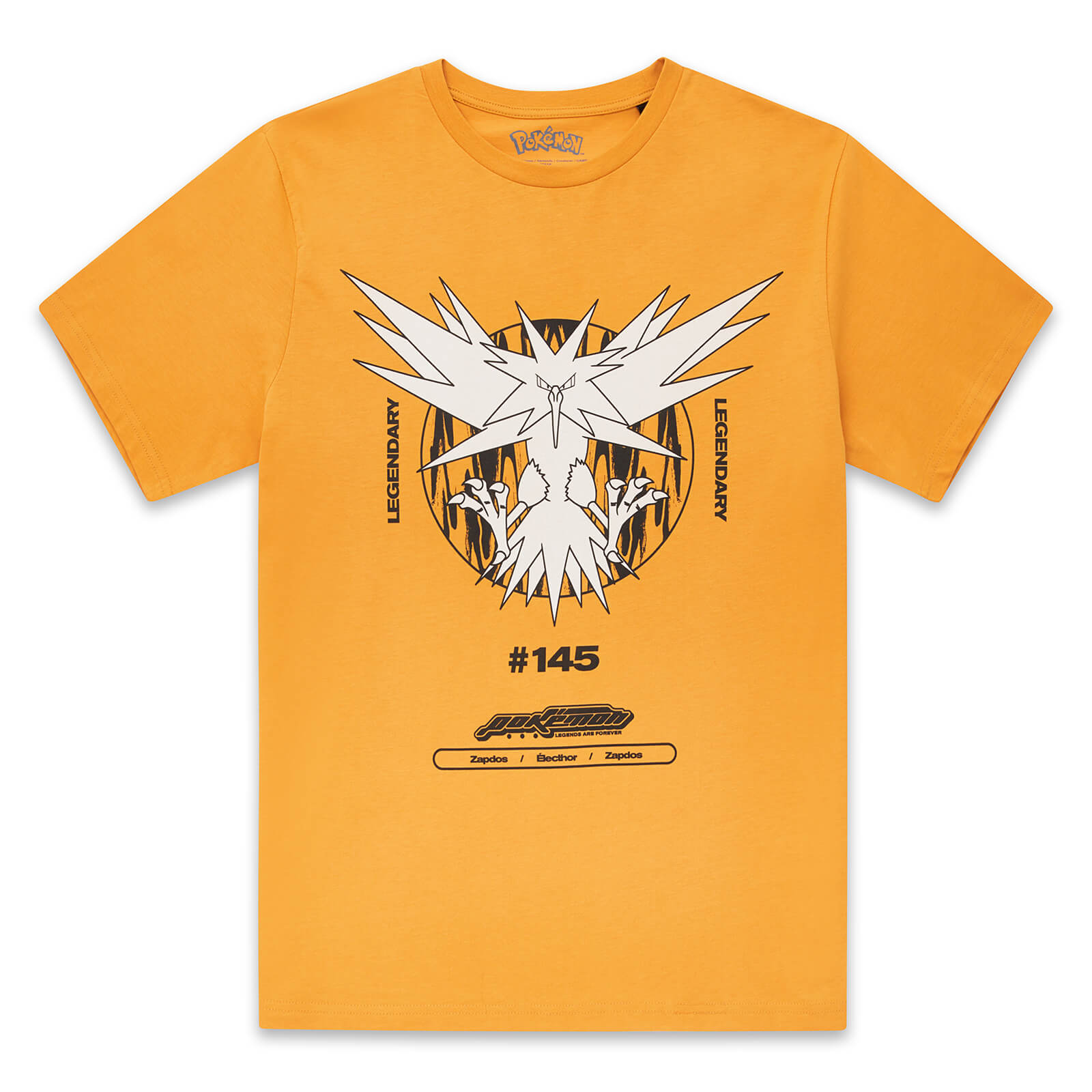 Pokémon Zapdos Legendary Unisex T-Shirt - Mustard - S