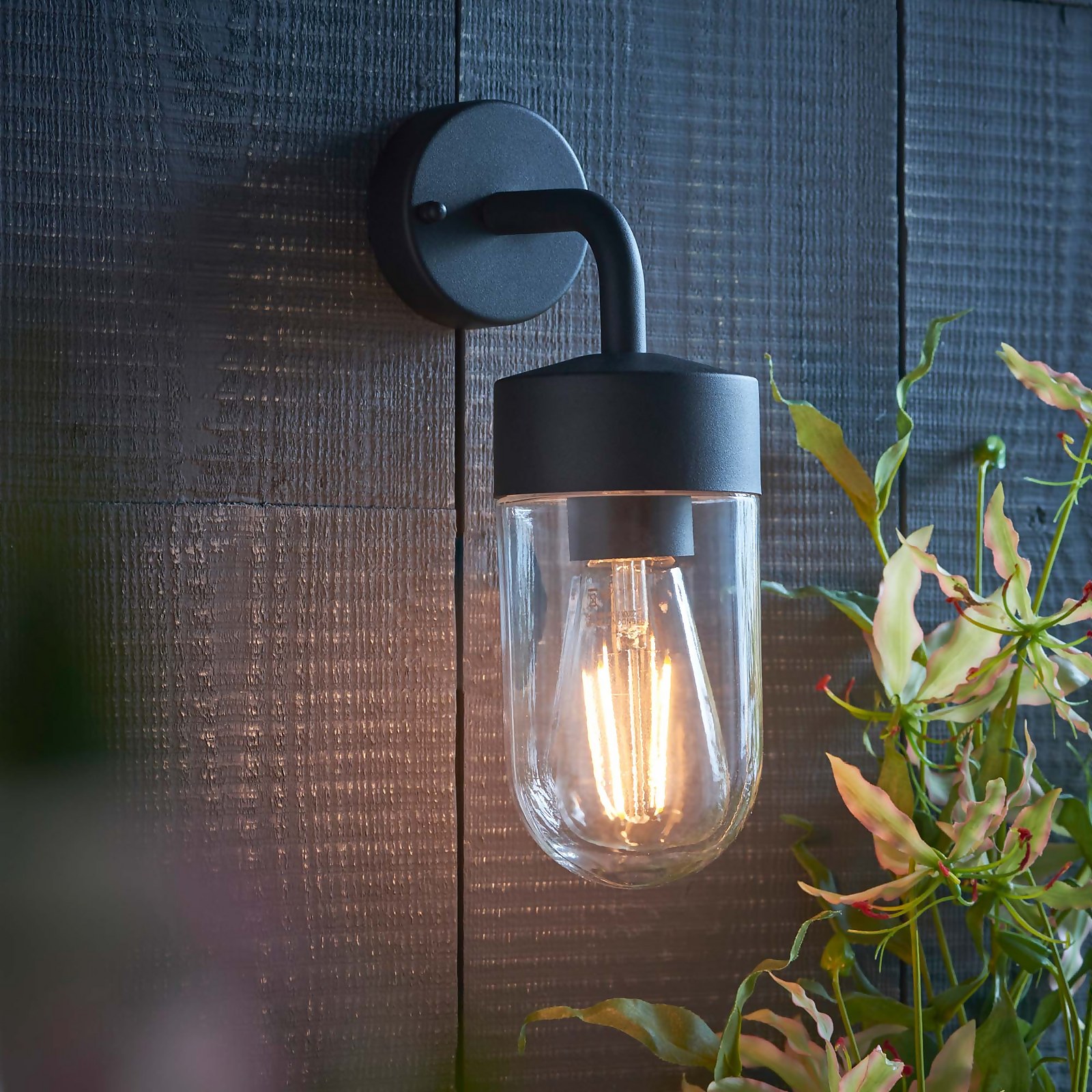 Photo of North Outdoor Wall Light - Black