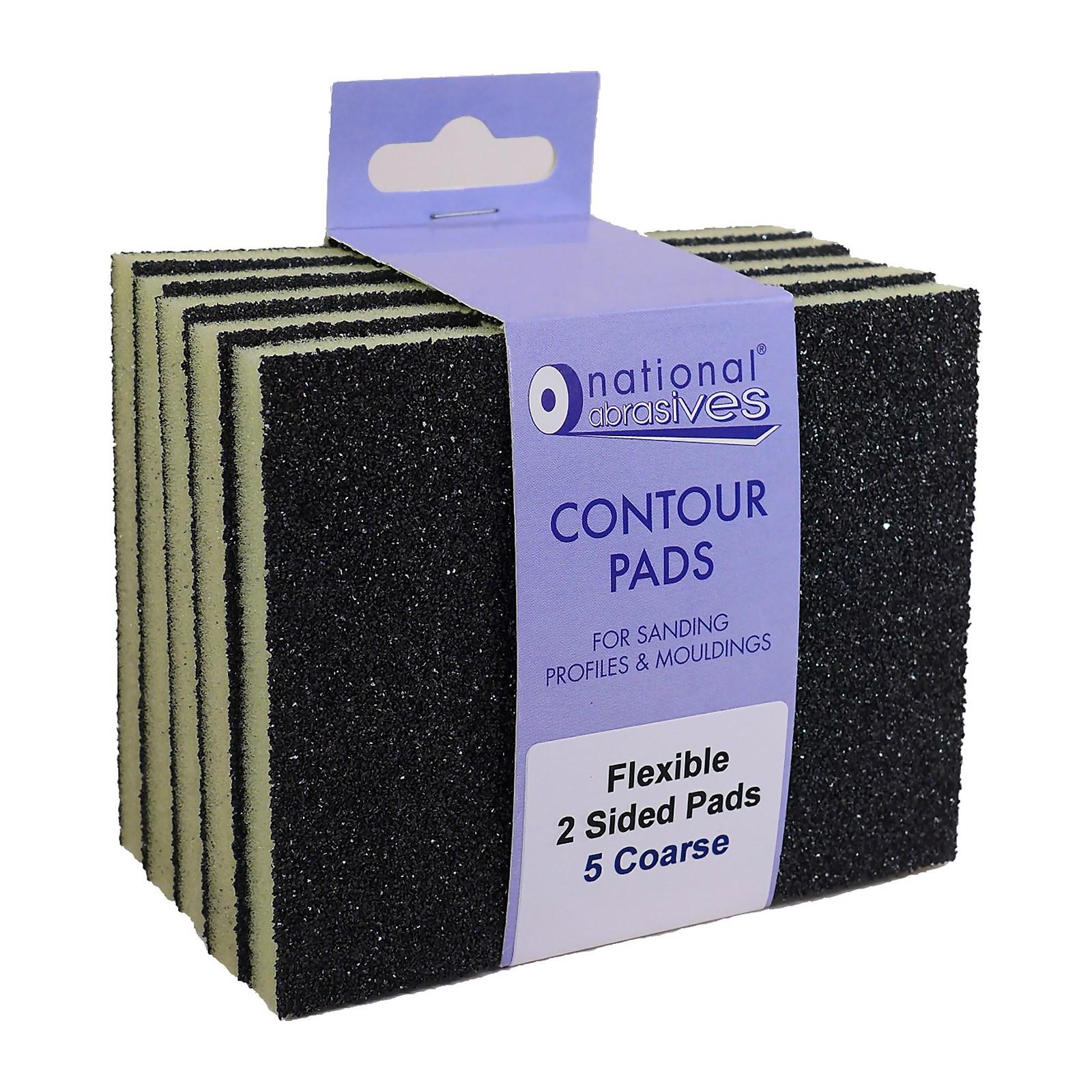 Photo of National Abrasive Sanding Contour Pads Coarse - 5 Pack