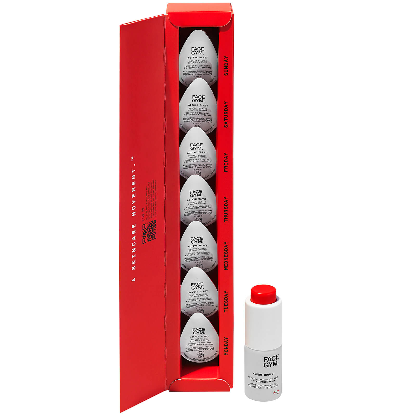FaceGym Active Blast Instant Release Collagen Booster Spheres (Various Options) - 7 Days Pack