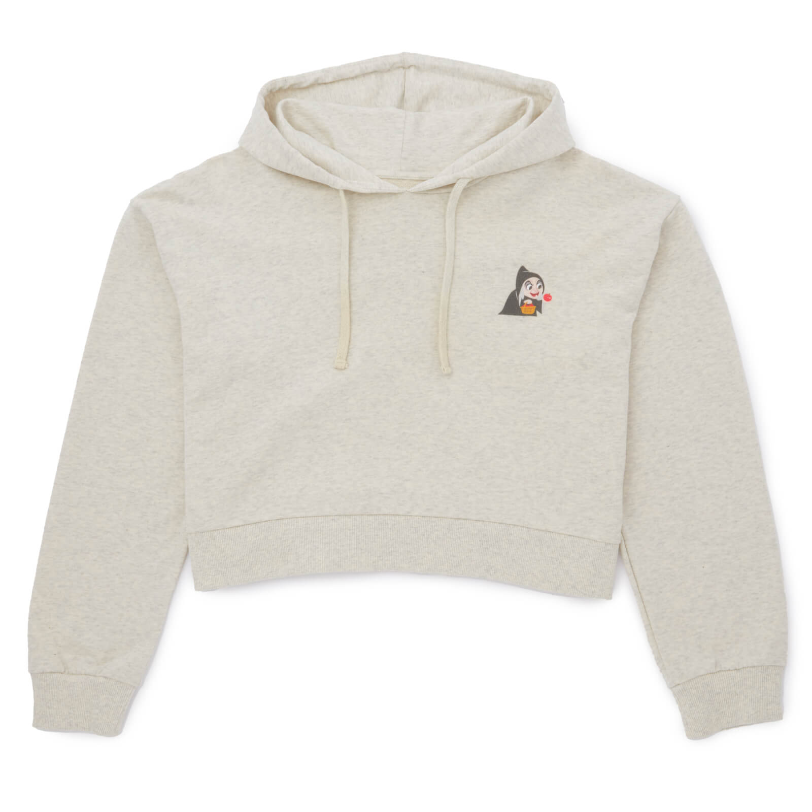 

Disney Evil Witch Women's Cropped Hoodie - Ecru Marl - M