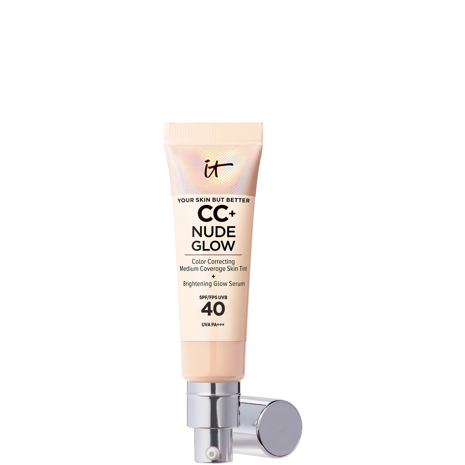 Image of IT Cosmetics CC+ and Nude Glow Fondotinta Illuminante con Siero e SPF 40 32 ml (varie tonalità) - Light051