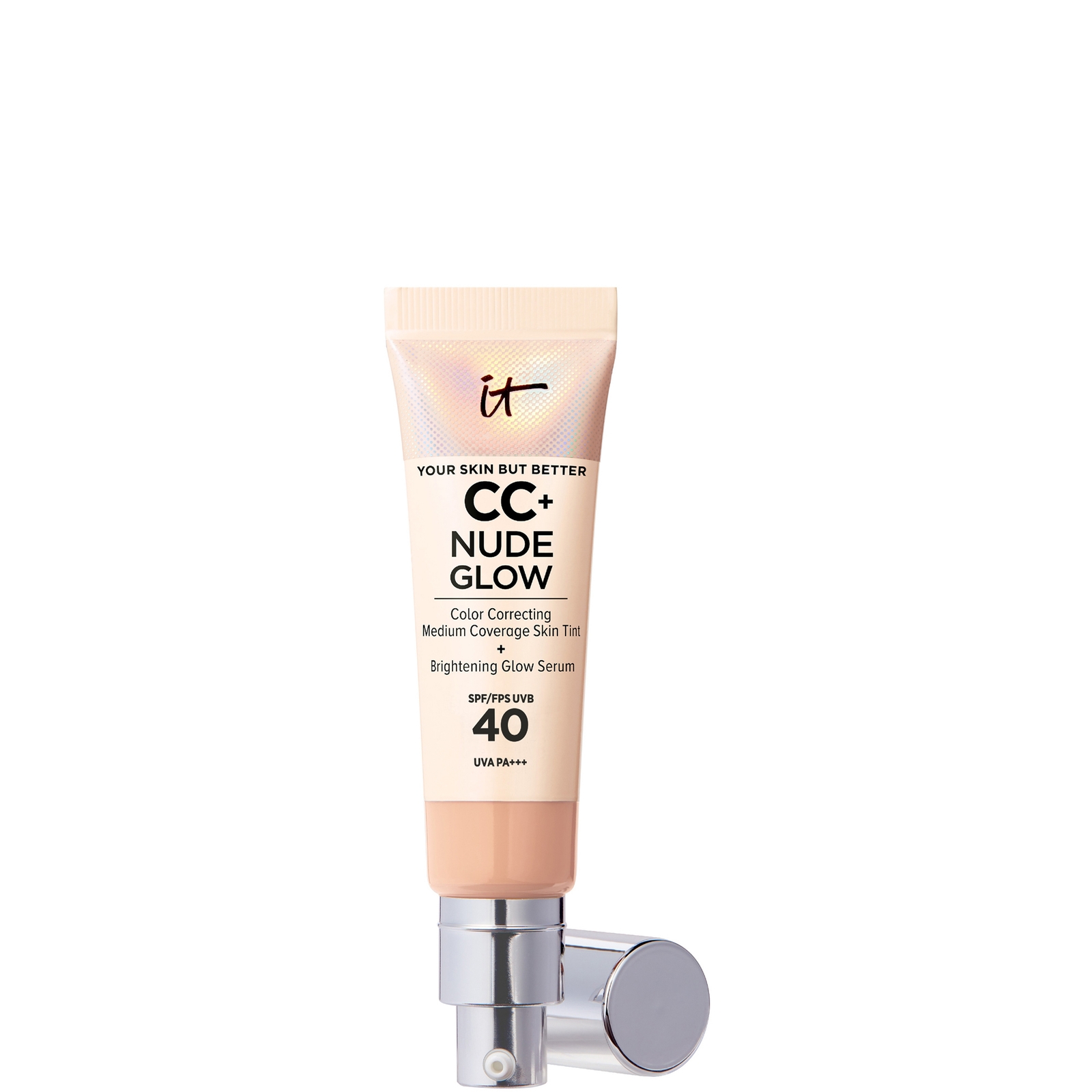 IT Cosmetics CC+ Nude Glow Fond de Teint Léger et Sérum Éclat avec SPF 40 32 ml (nuances variées) - Neutral Medium