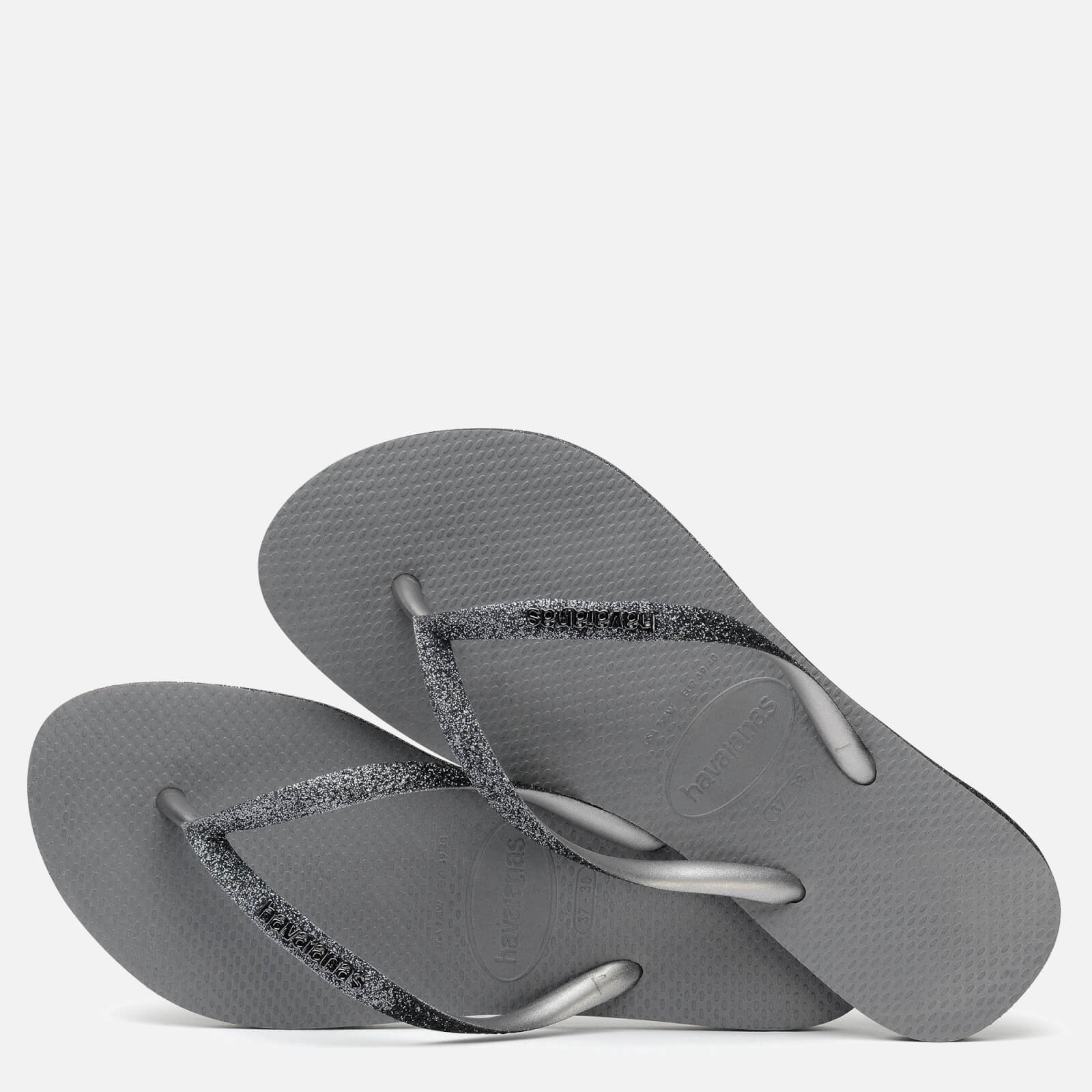 Havaianas Women's Slim Sparkle Ii Flip Flops - Steel Grey - Uk 5 4146093 5178 Mens Footwear, Grey