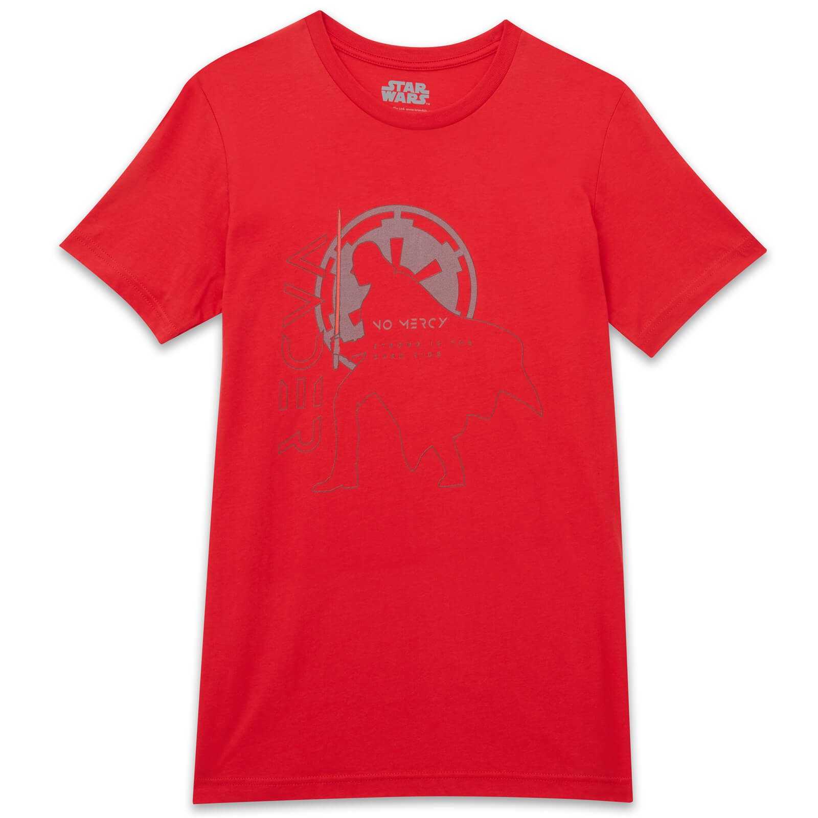 Star Wars Vader No Mercy Men's T-Shirt - Red - XL
