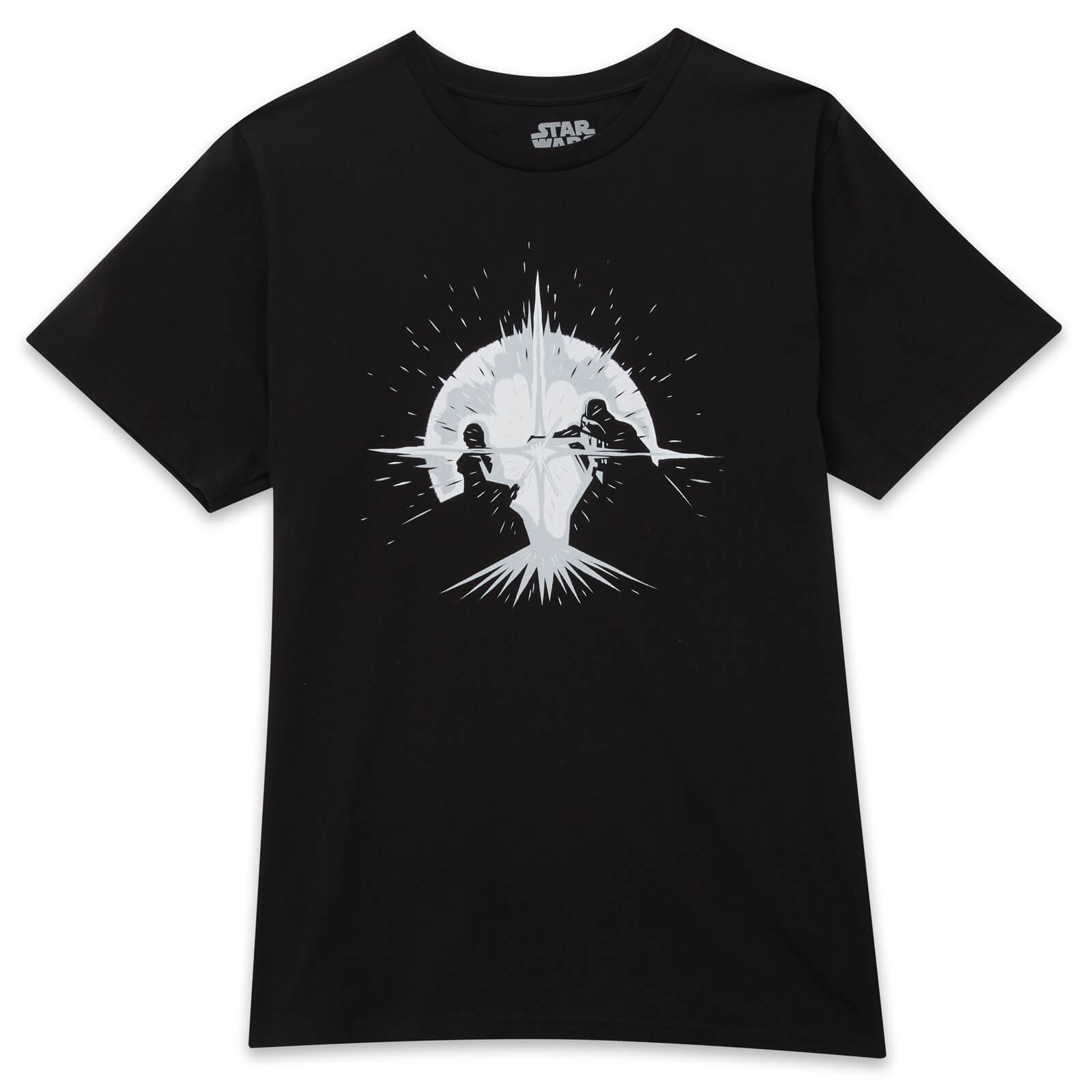 

T-Shirt Uomo Star Wars Saber Silhouette Fight - Nero - XL