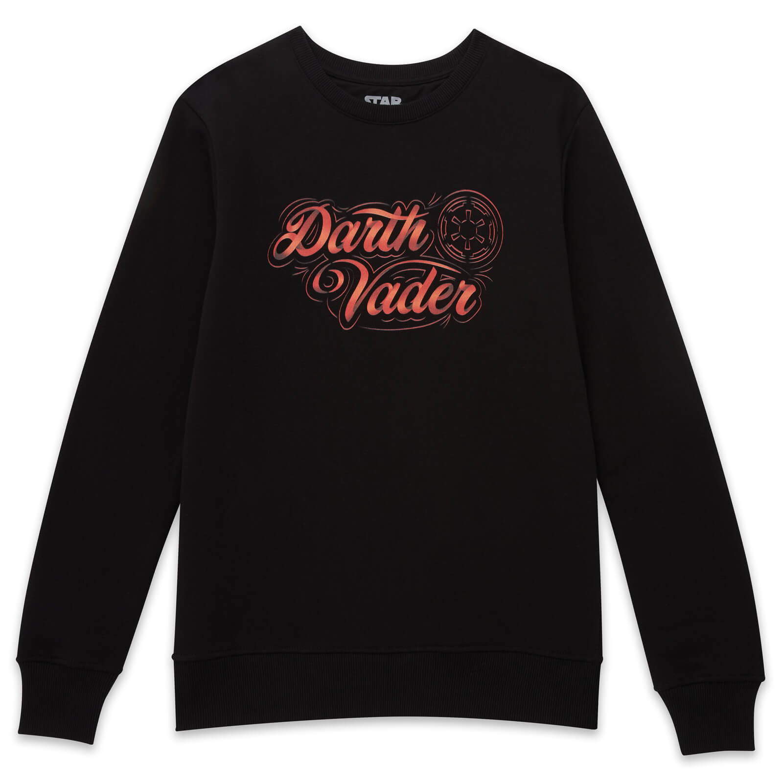 Star Wars Darth Vader Ribbon Font Sweater - Zwart - XS