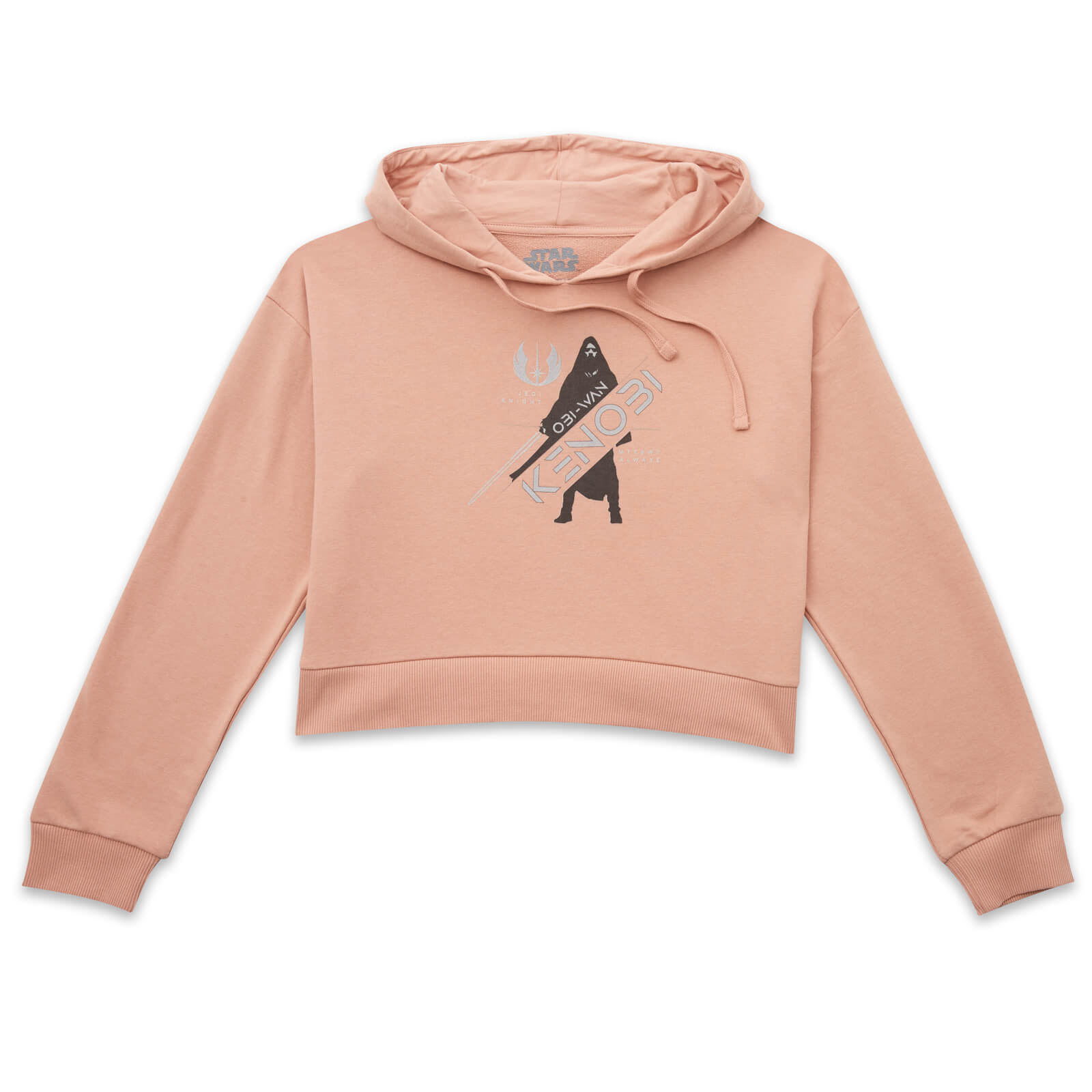 Felpa con Cappuccio Cropped Star Wars Jedi Knight - Rosa Cipria - L