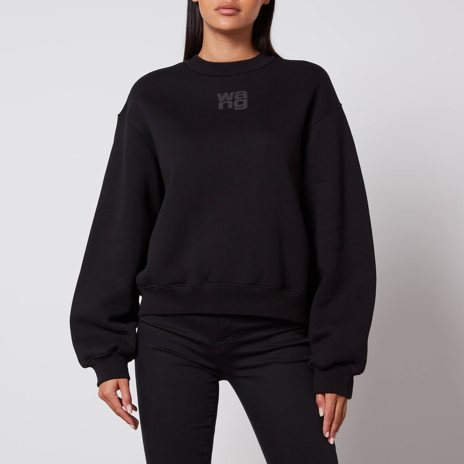 Alexander Wang Essential Puff Paint Cotton-Blend Sweatshirt - XXS