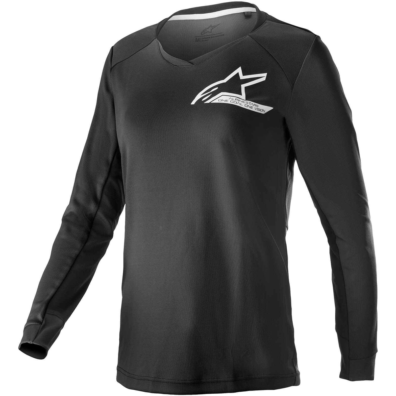 Alpinestars Stella Drop MTB Long Sleeve Jersey - S - Black