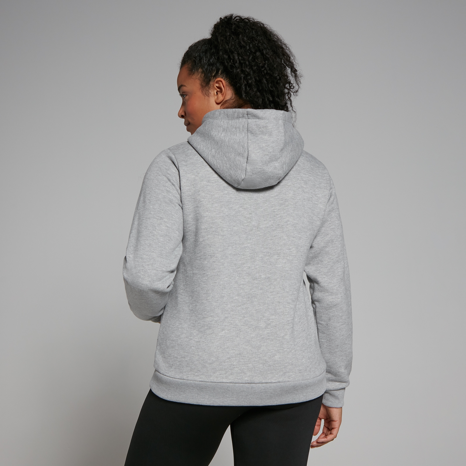 5059883209876 - Damen Rest Day Kapuzenpulli - Grau meliert - XXS