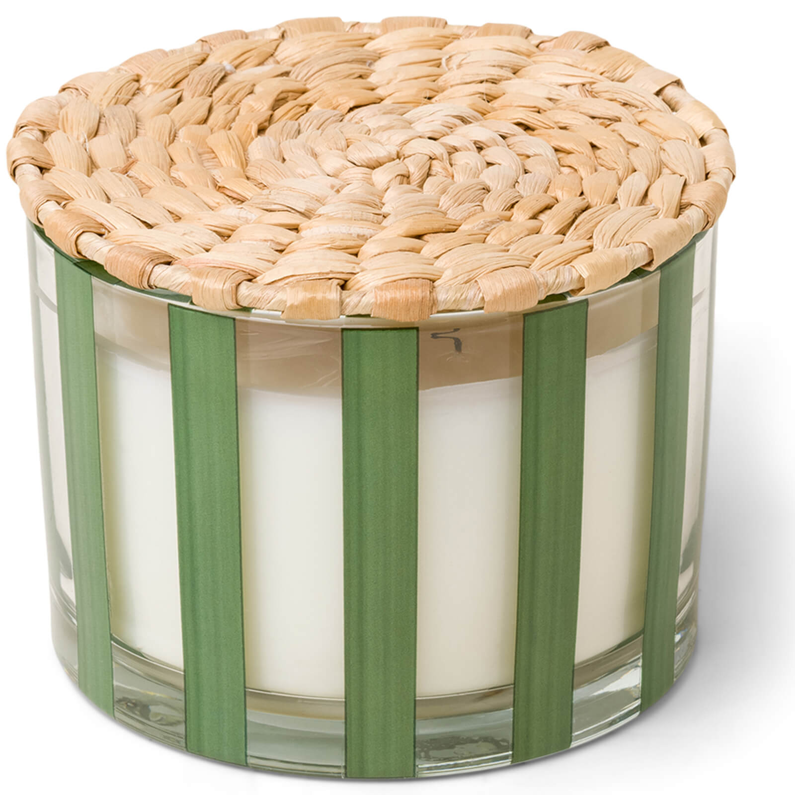Image of Paddywax Misted Lime Striped Candle