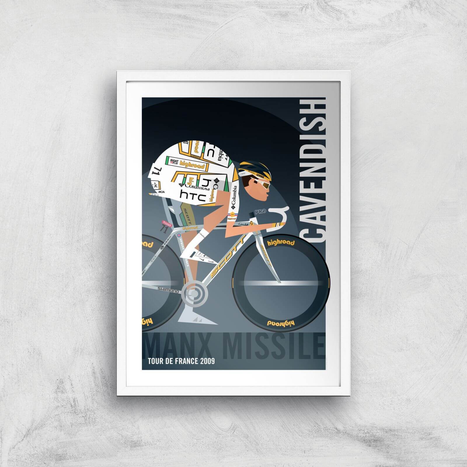 Little James Arnold Cavendish Giclee Art Print - A4 - White Frame