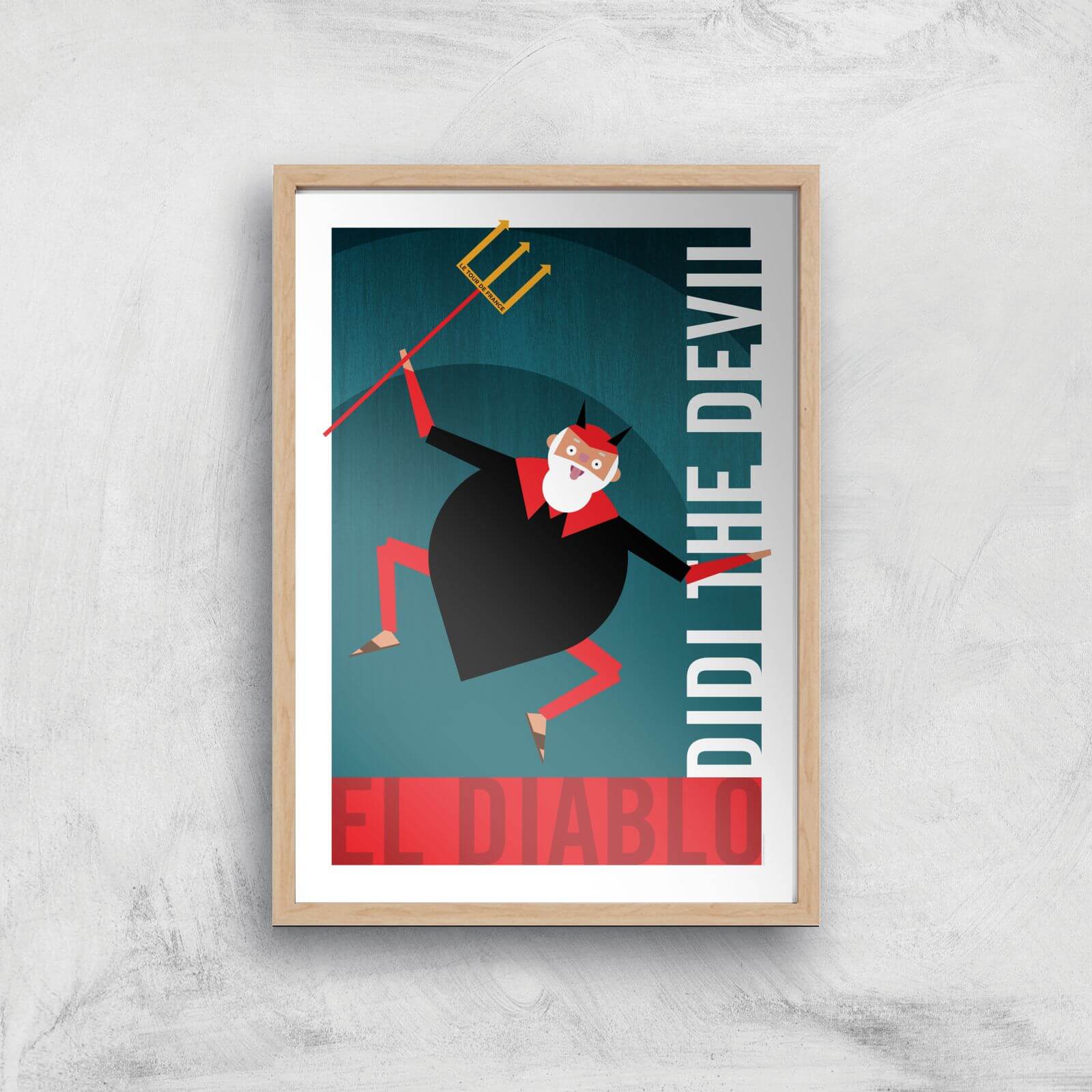 Little James Arnold Didi The Devil Giclee Art Print - A3 - Wooden Frame