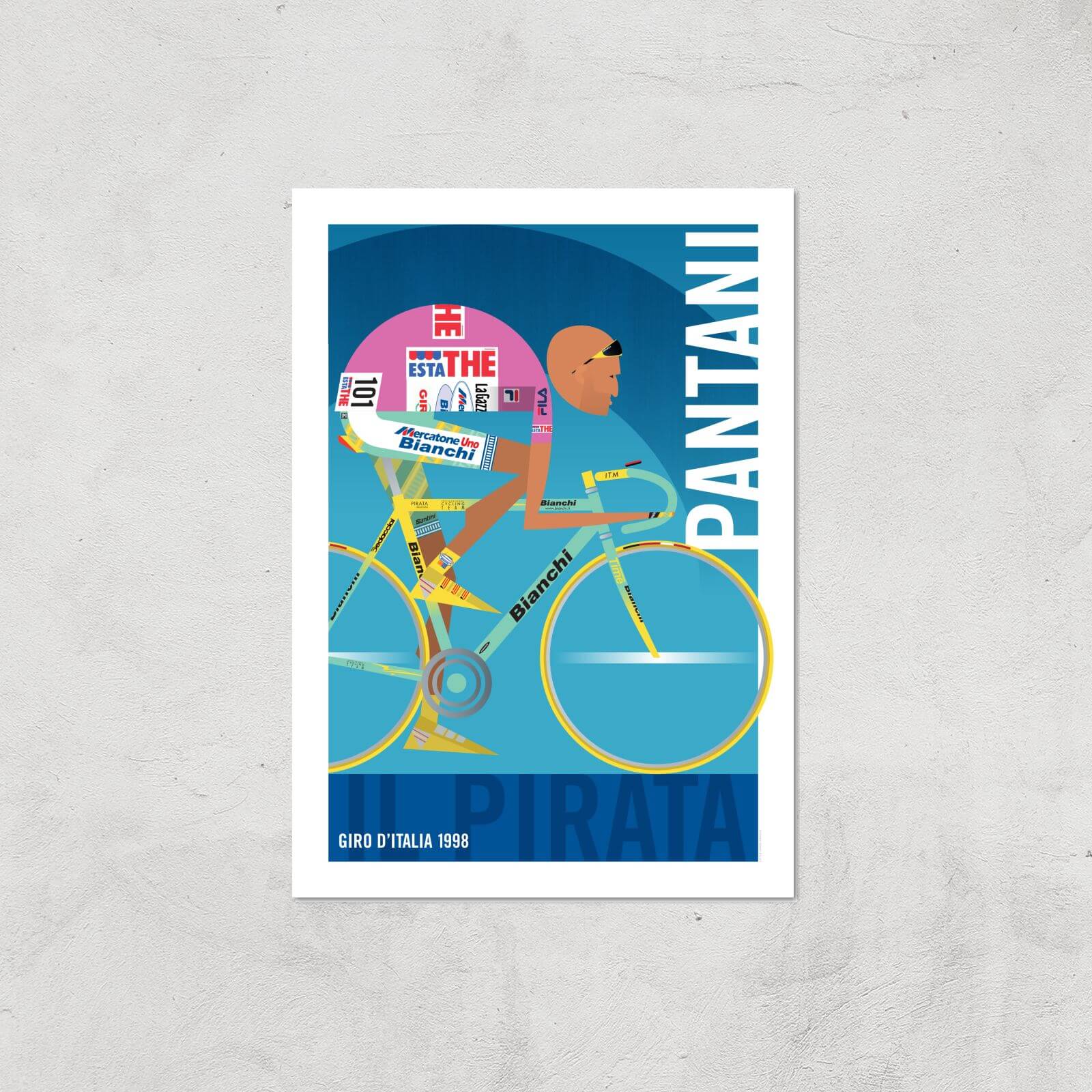 Little James Arnold Pantani Giclee Art Print - A4 - Print Only