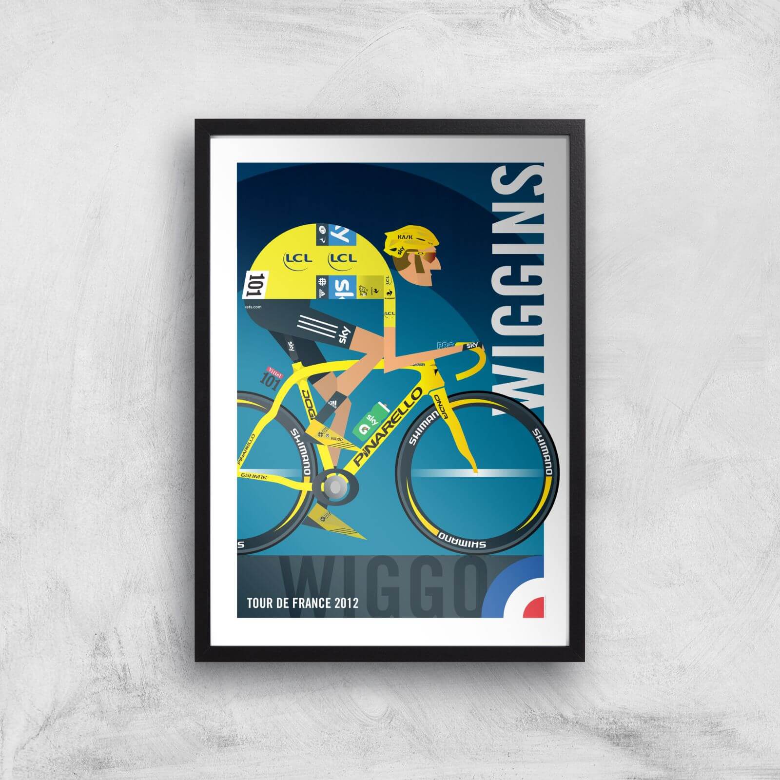 Little James Arnold Wiggins Giclee Art Print - A4 - Black Frame