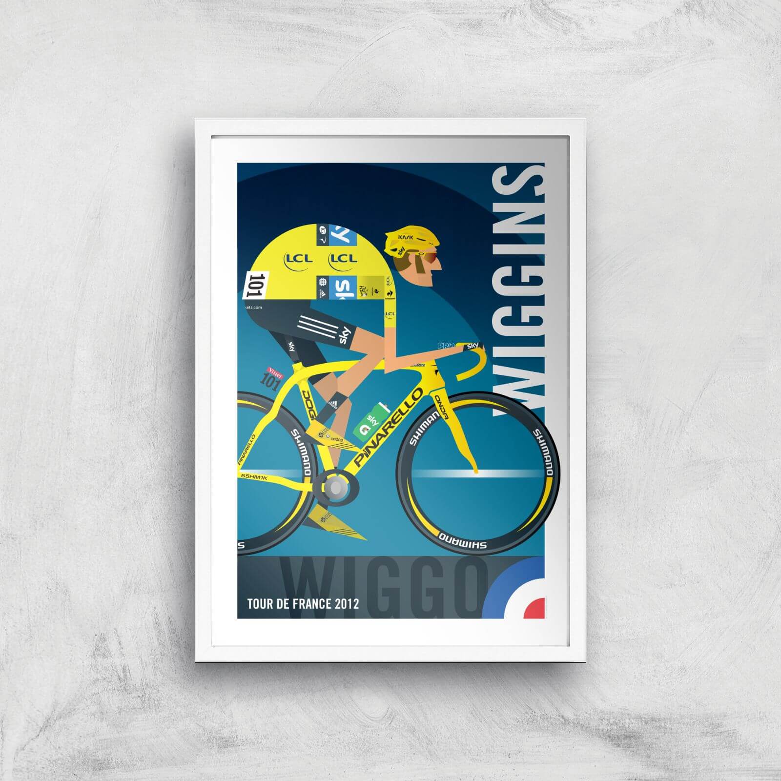 Little James Arnold Wiggins Giclee Art Print - A3 - White Frame