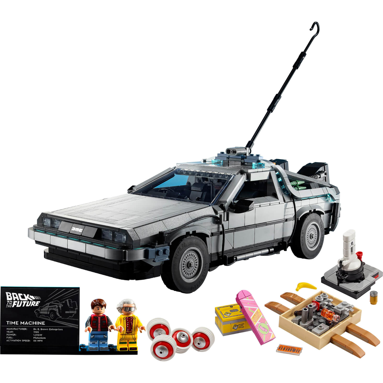 LEGO Icons Back to the Future Time Machine Car Set (10300)