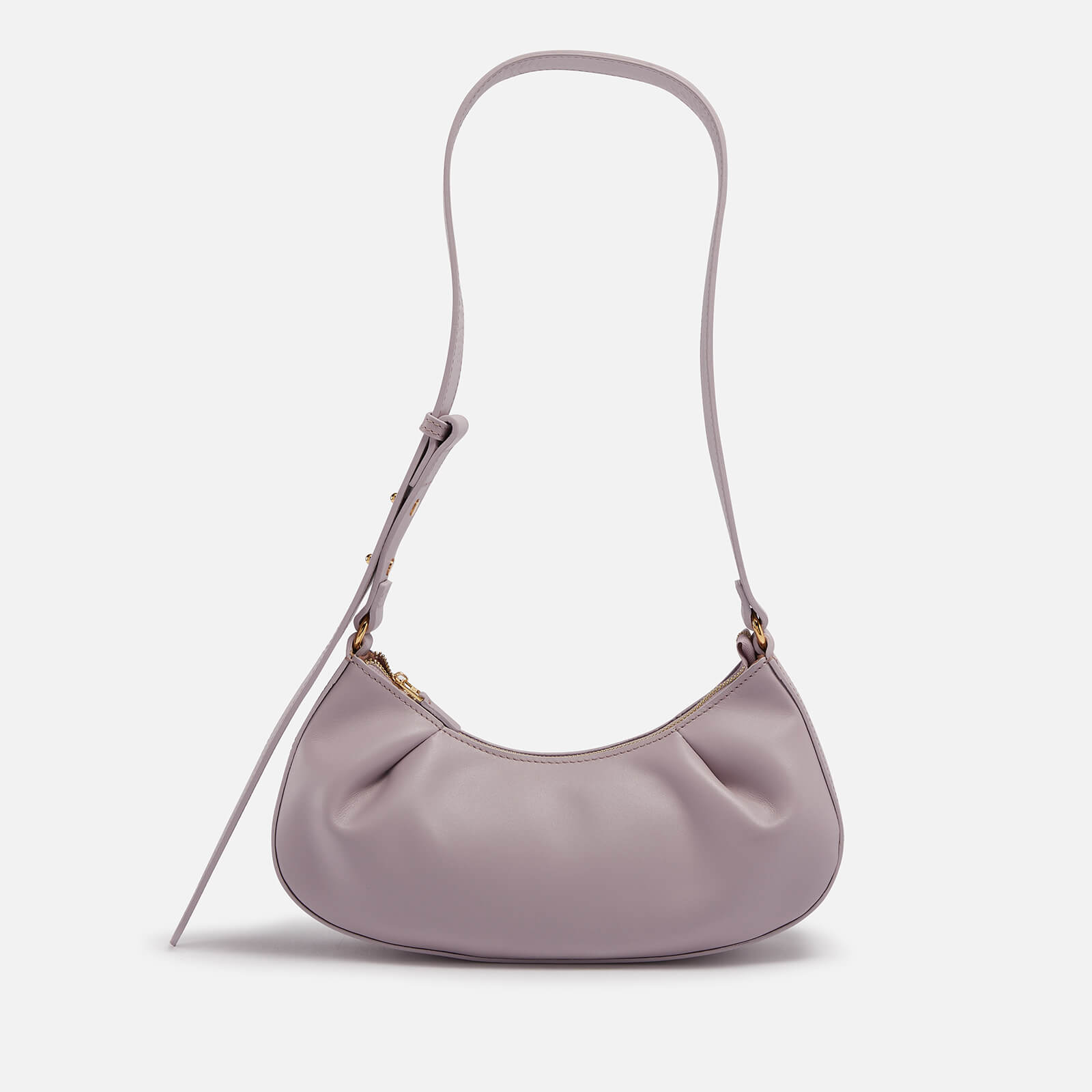 Small Dimple Moon Leather Bag