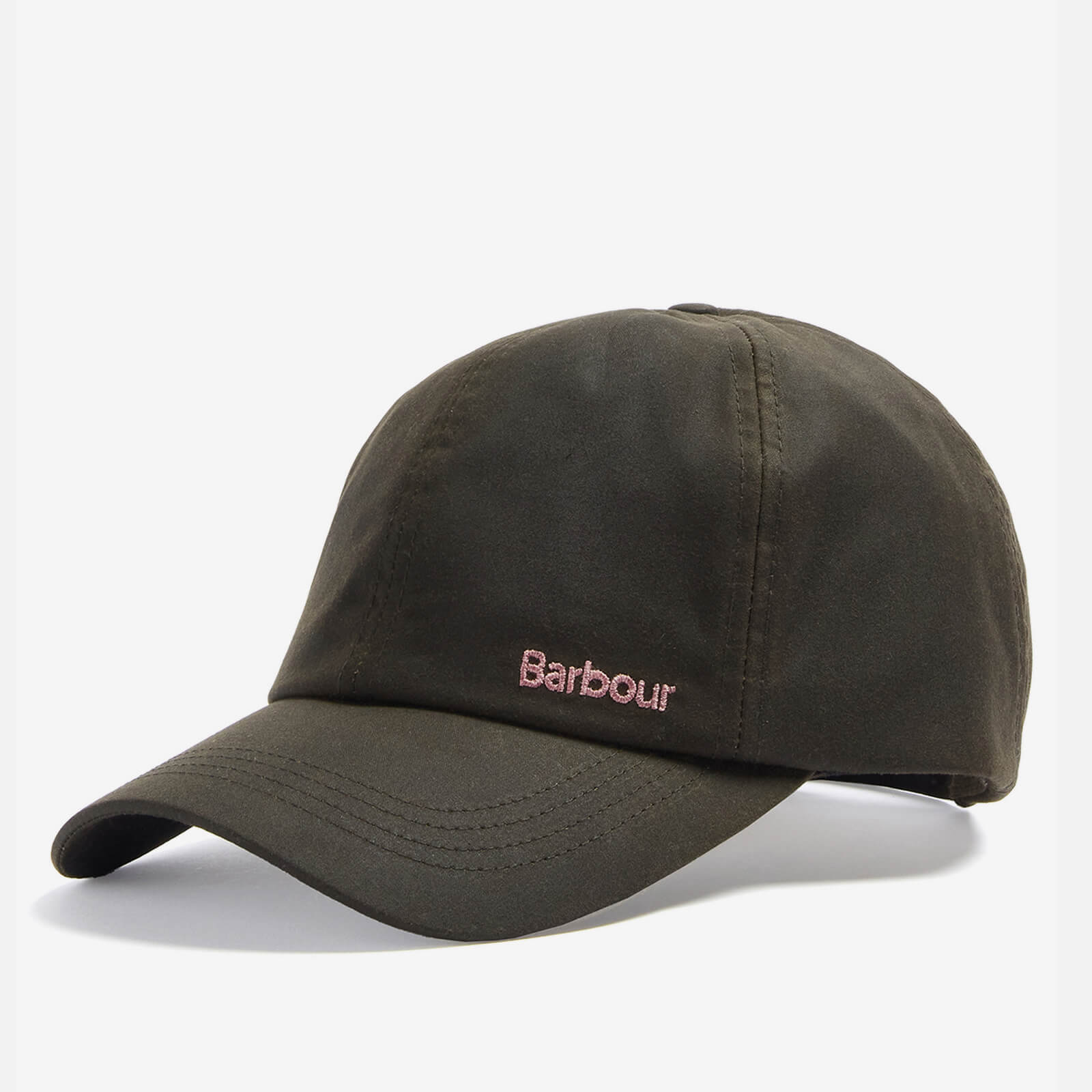 Image of Barbour Belsay Logo-Embroidered Waxed-Cotton Baseball Cap