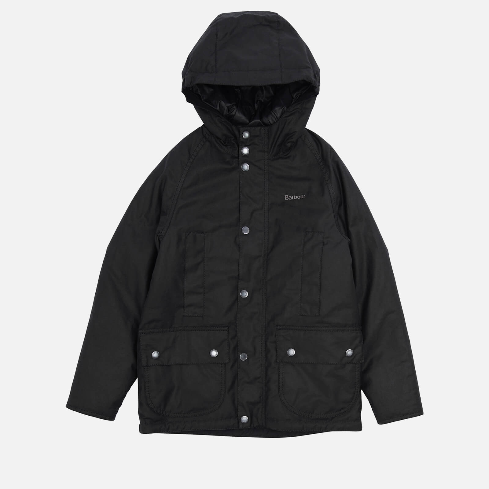 Barbour Kids’ Beaufort Waxed Cotton-Blend Hooded Jacket - L (10-11 Years)