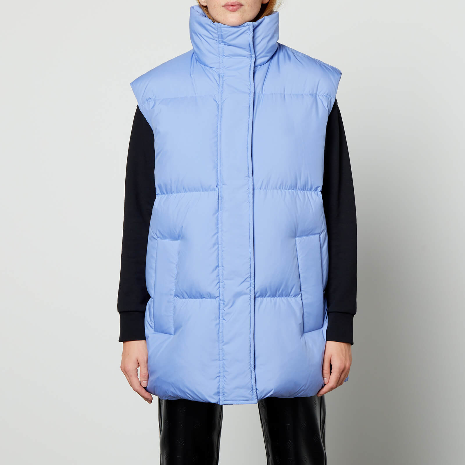 stand studio zola puffer quilted shell down gilet - fr 36/uk 8