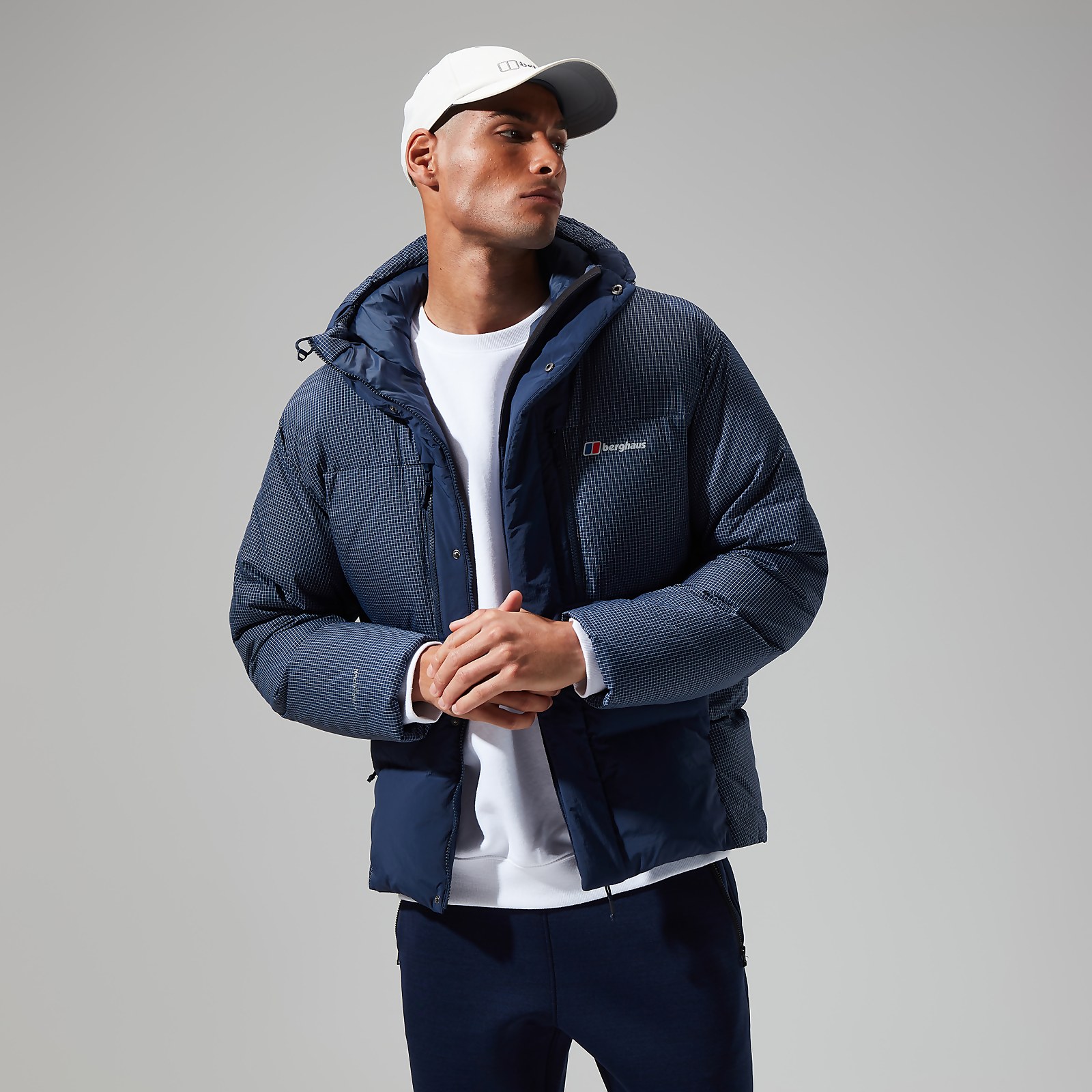 Berghaus Mens Sabber Down Hooded Jacket - Dark Blue