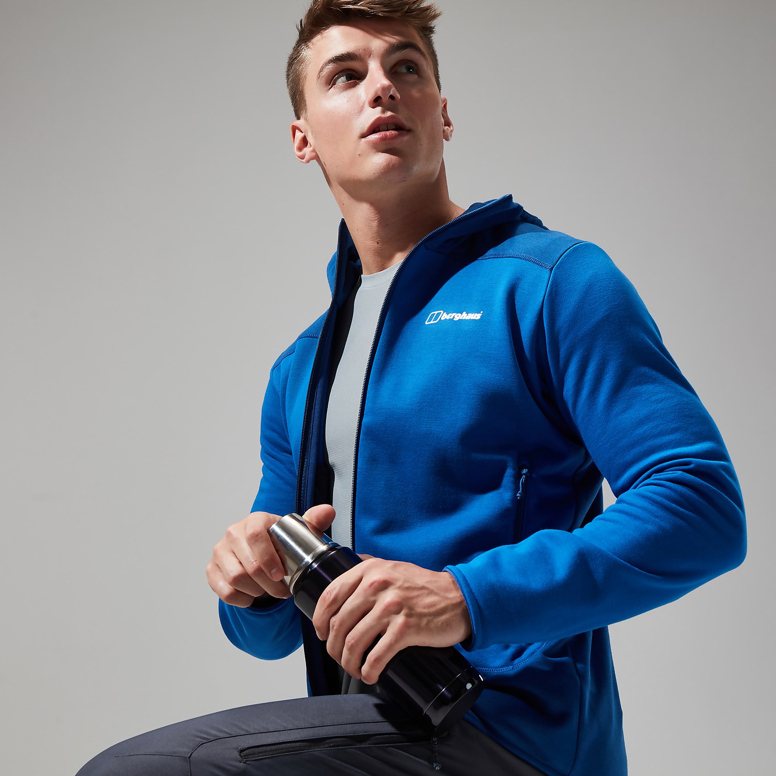 Berghaus Mens Heuberg Hoody - Blue/ Dark Blue