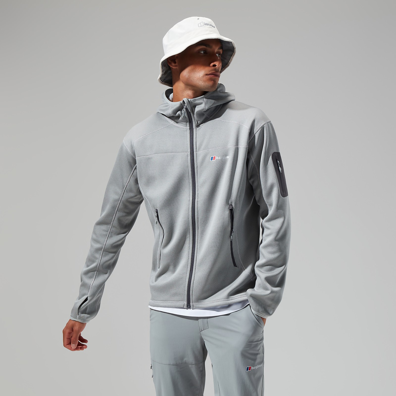 Berghaus Mens Pravitale Mtn 2.0 Hooded Jacket - Grey/Light Grey