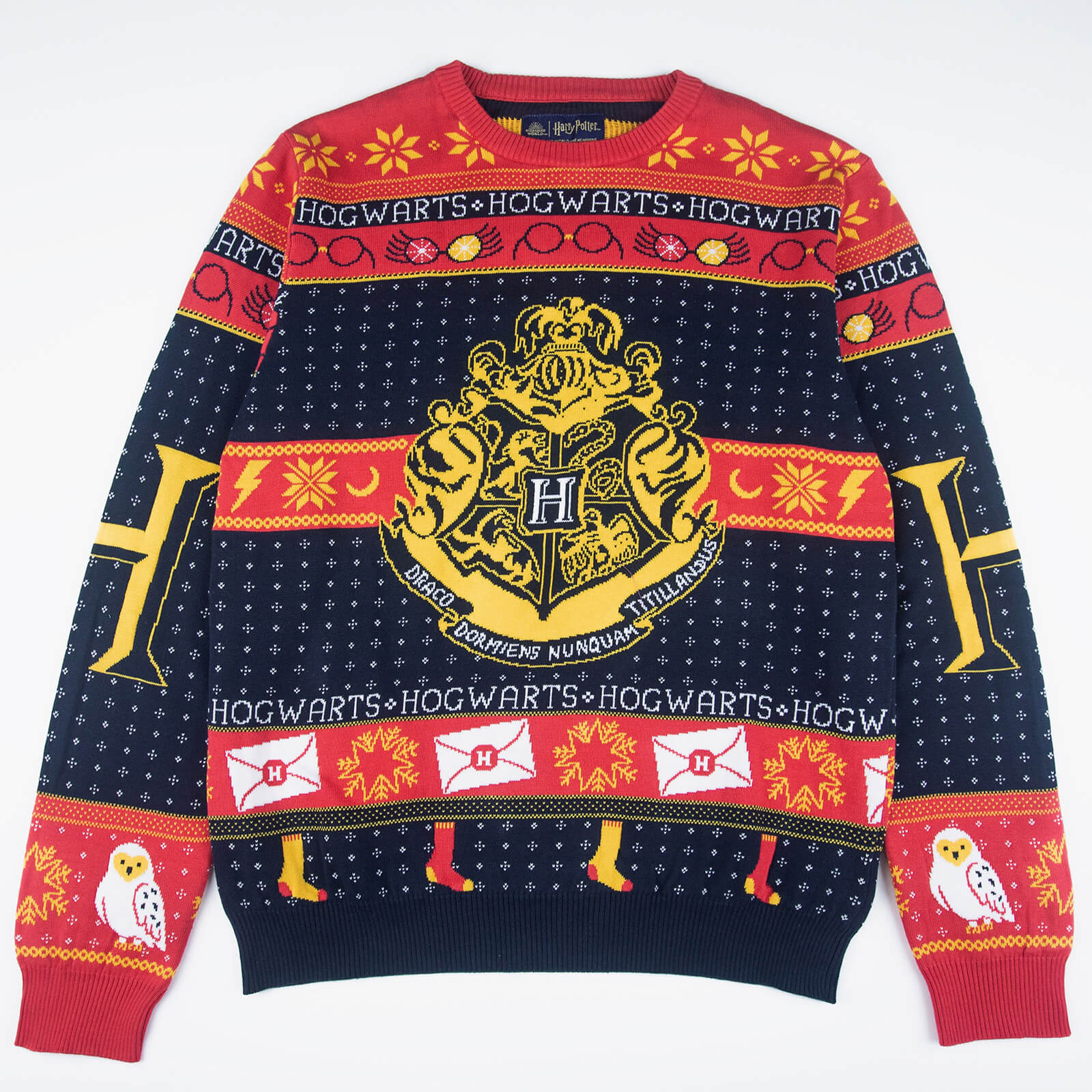Harry Potter Back To Hogwarts Knitted Christmas Jumper -   XL