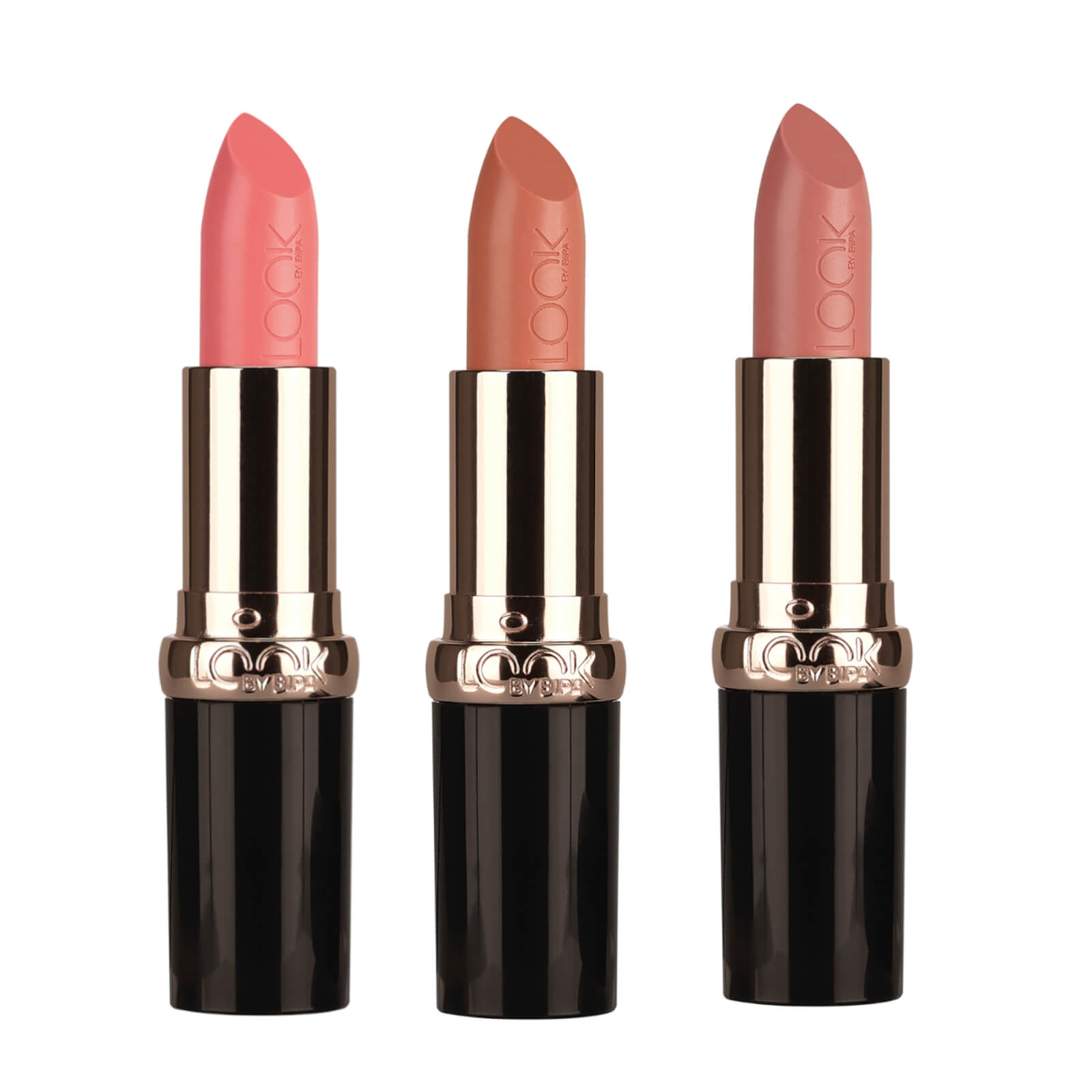 LOOK BY BIPA Color Cream Lipstick (Nude it over 010 / Yes I do 030 / Hello gorgeous 040)
