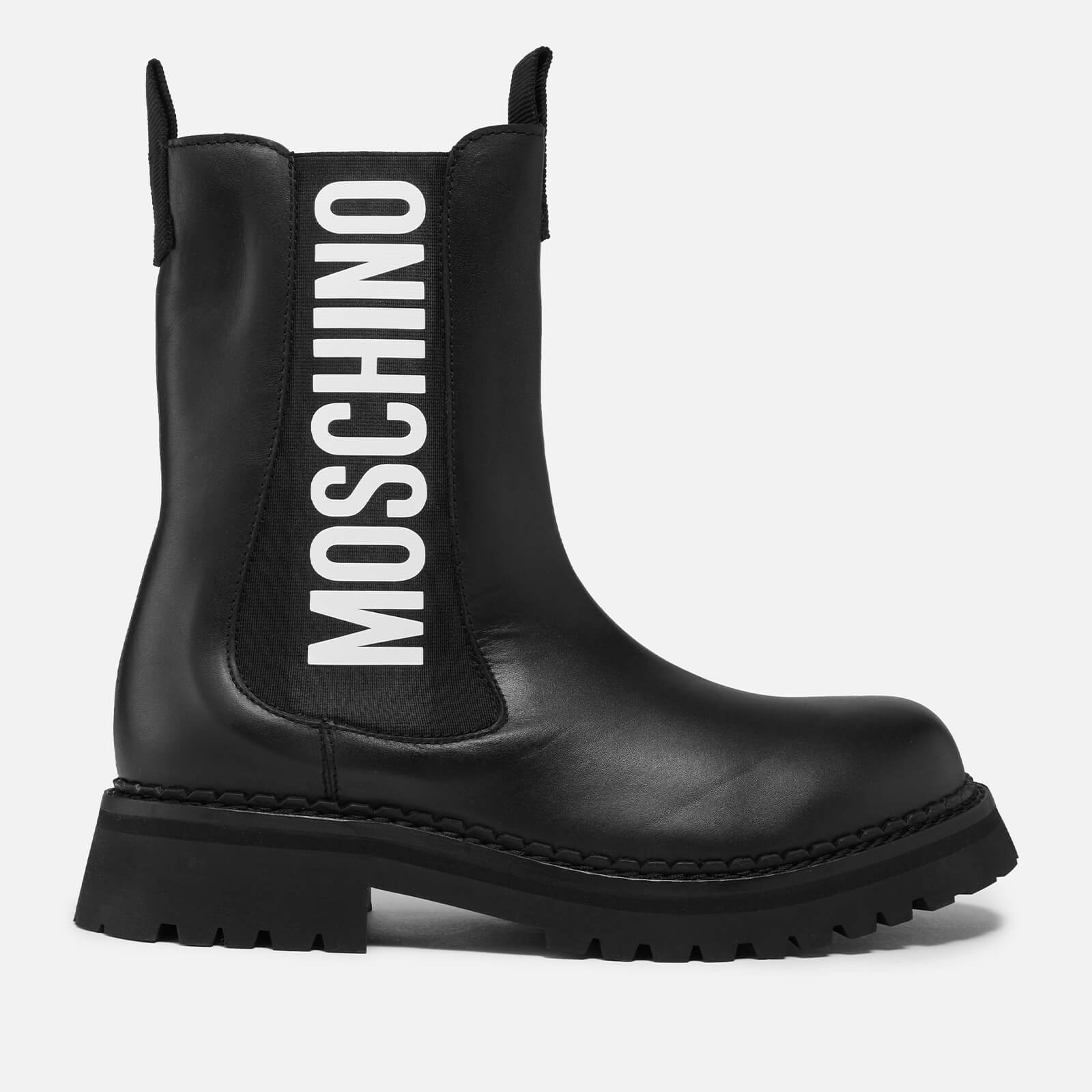 Moschino Women's Logo Rain Boots - Black - UK 3
