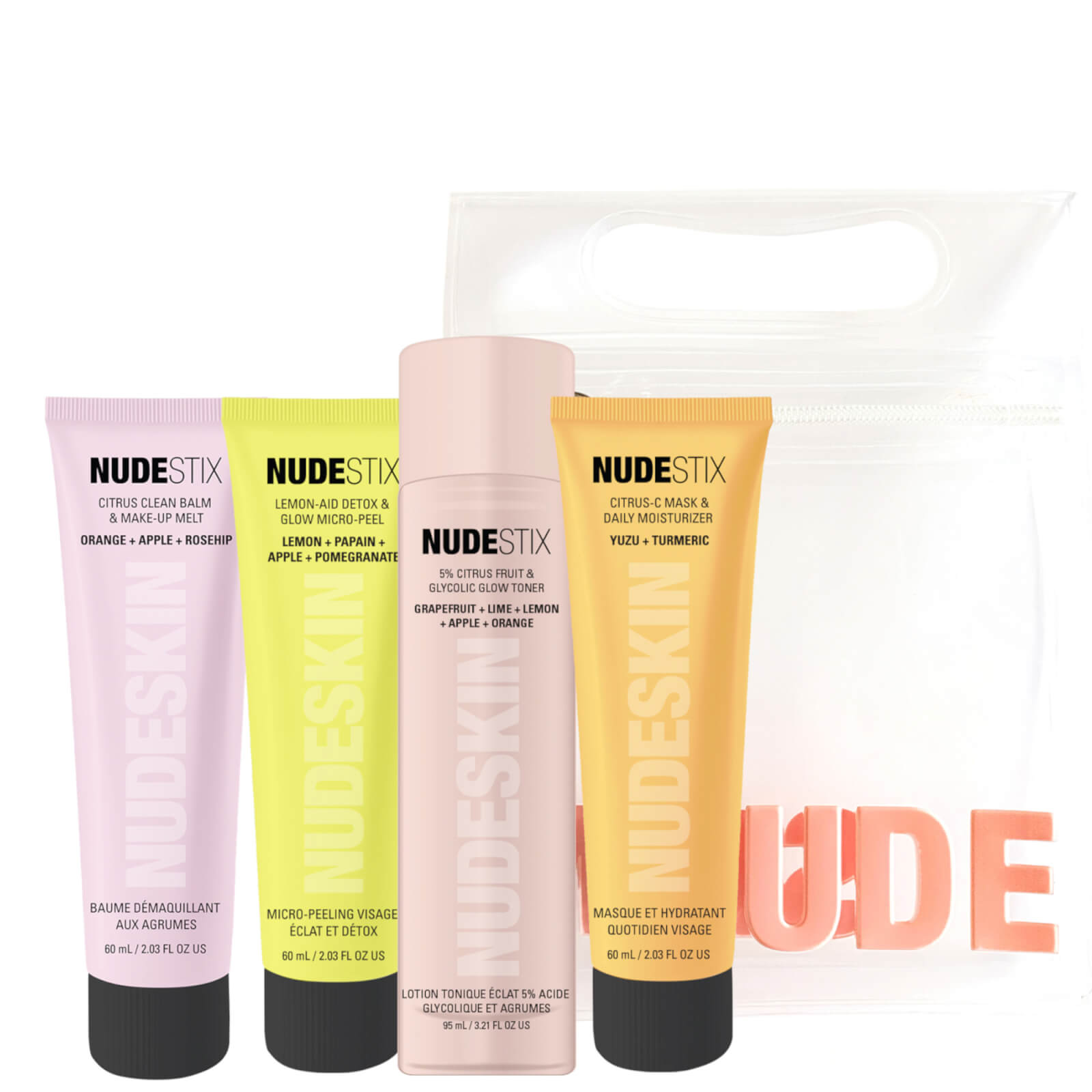 Image of NUDESTIX Nudeskin 4-Step: Citrus Renew Set for Makeup