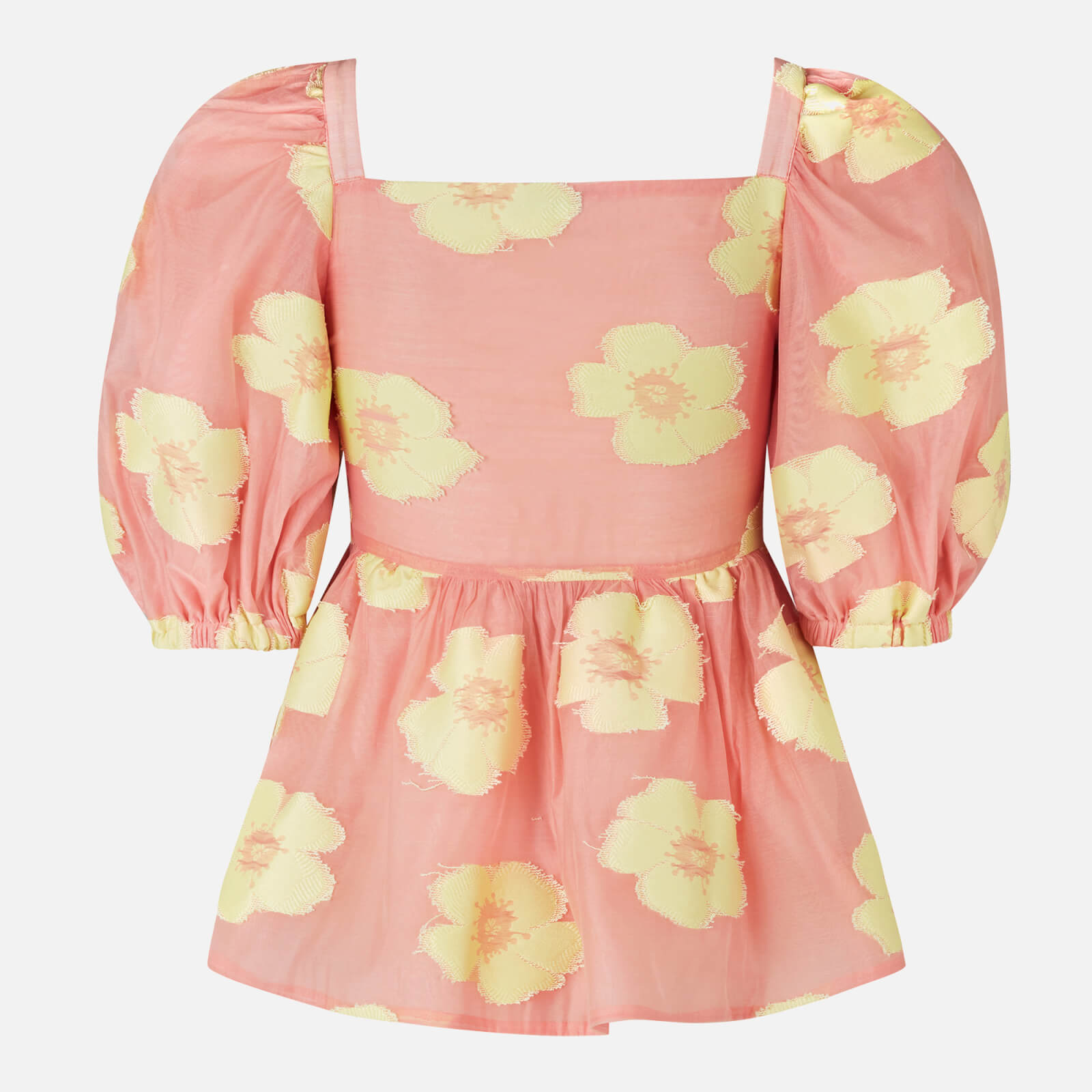 Stine Goya Pink Irene Top - Freedom Flower Grapefruit - Women's Extra Small