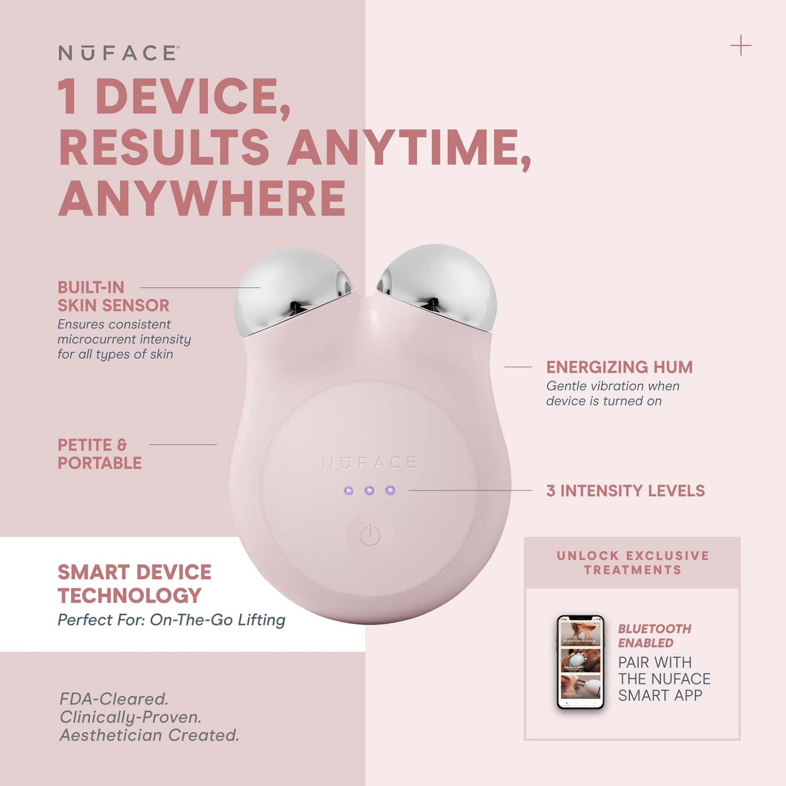 Thumbnail - NuFACE Mini+ Starter Kit - Sandy Rose