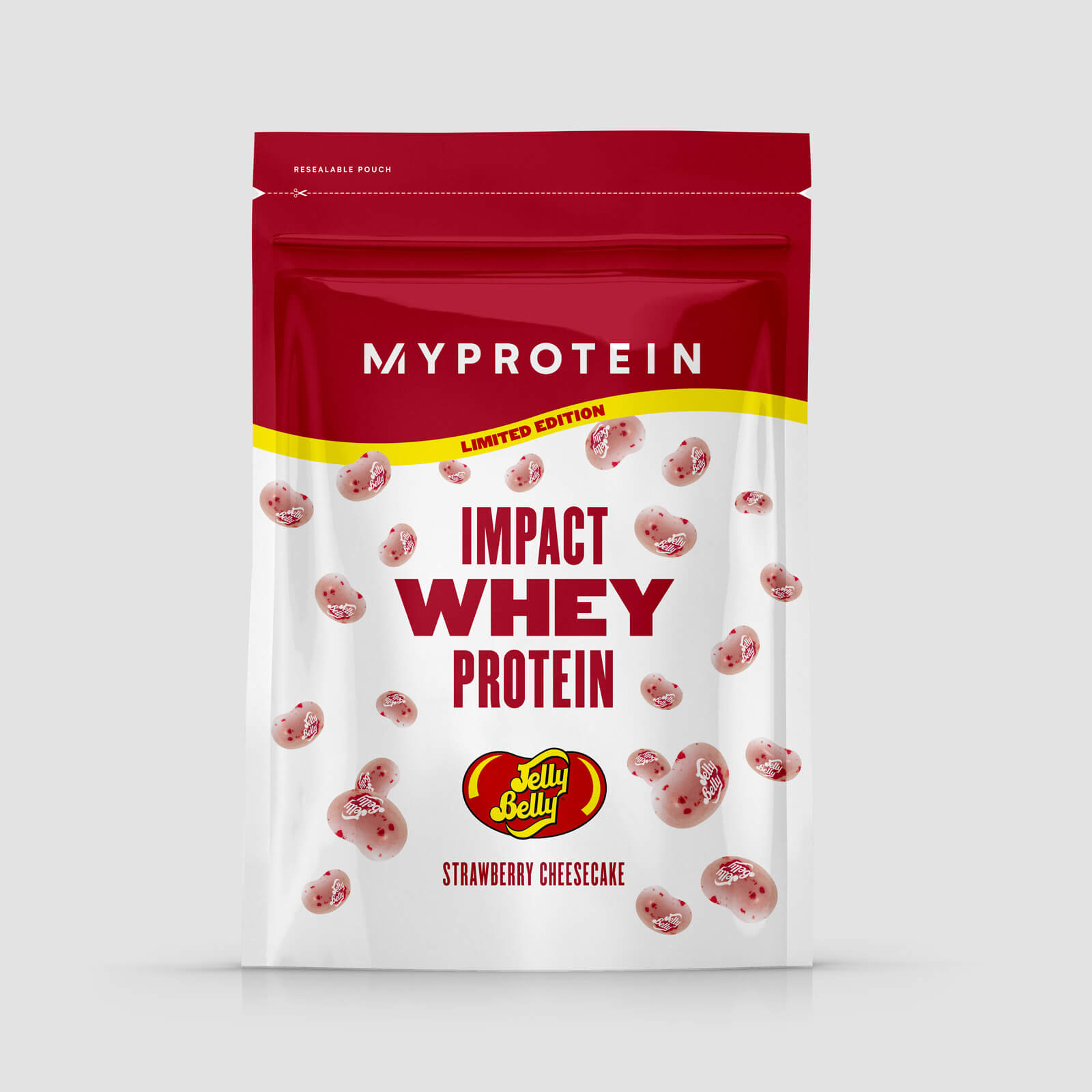 Impact Whey Protein – édition Jelly Belly® - 40servings - Strawberry Cheesecake