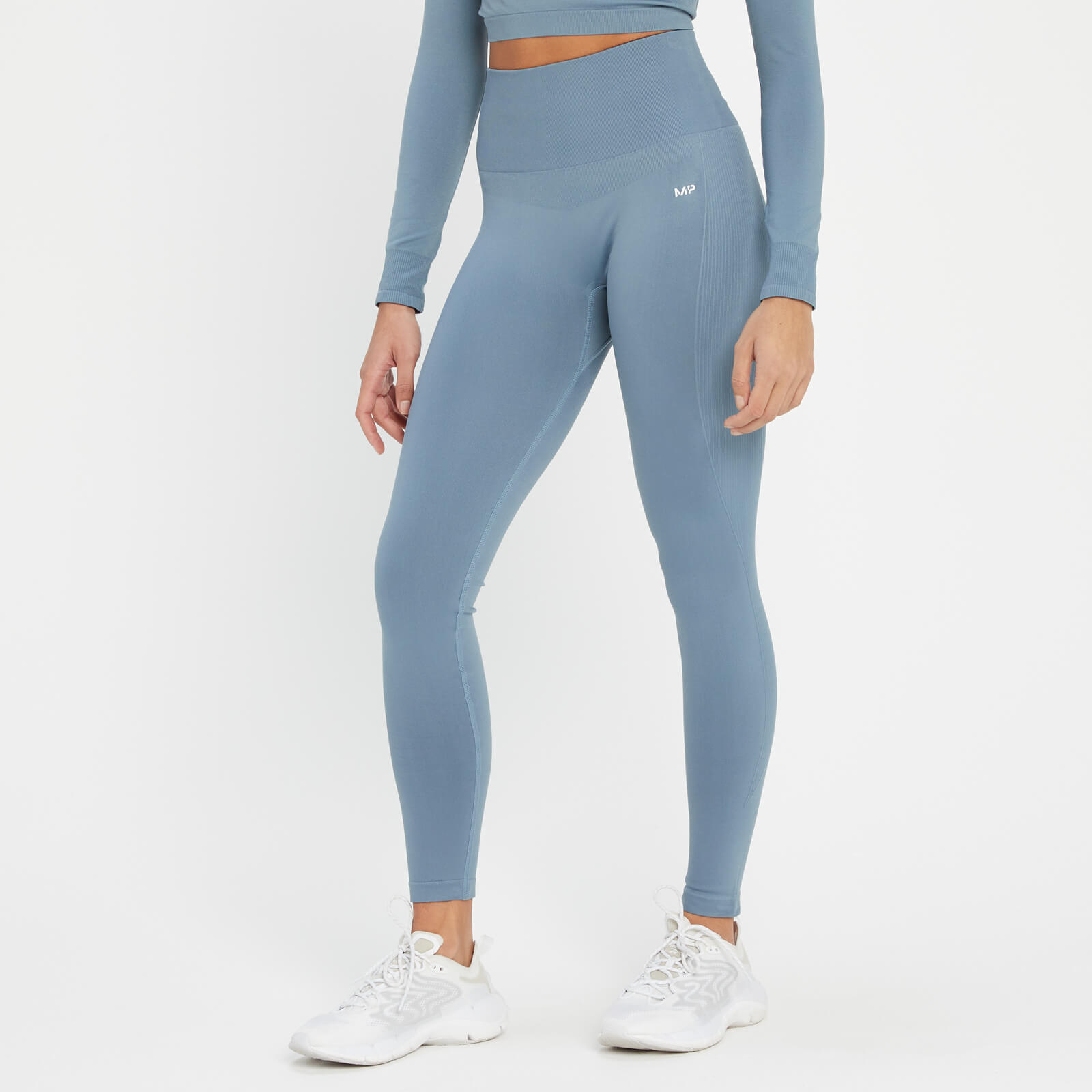 5059883213507 - Shape Nahtlose Leggings für Damen – Steinblau  - XL