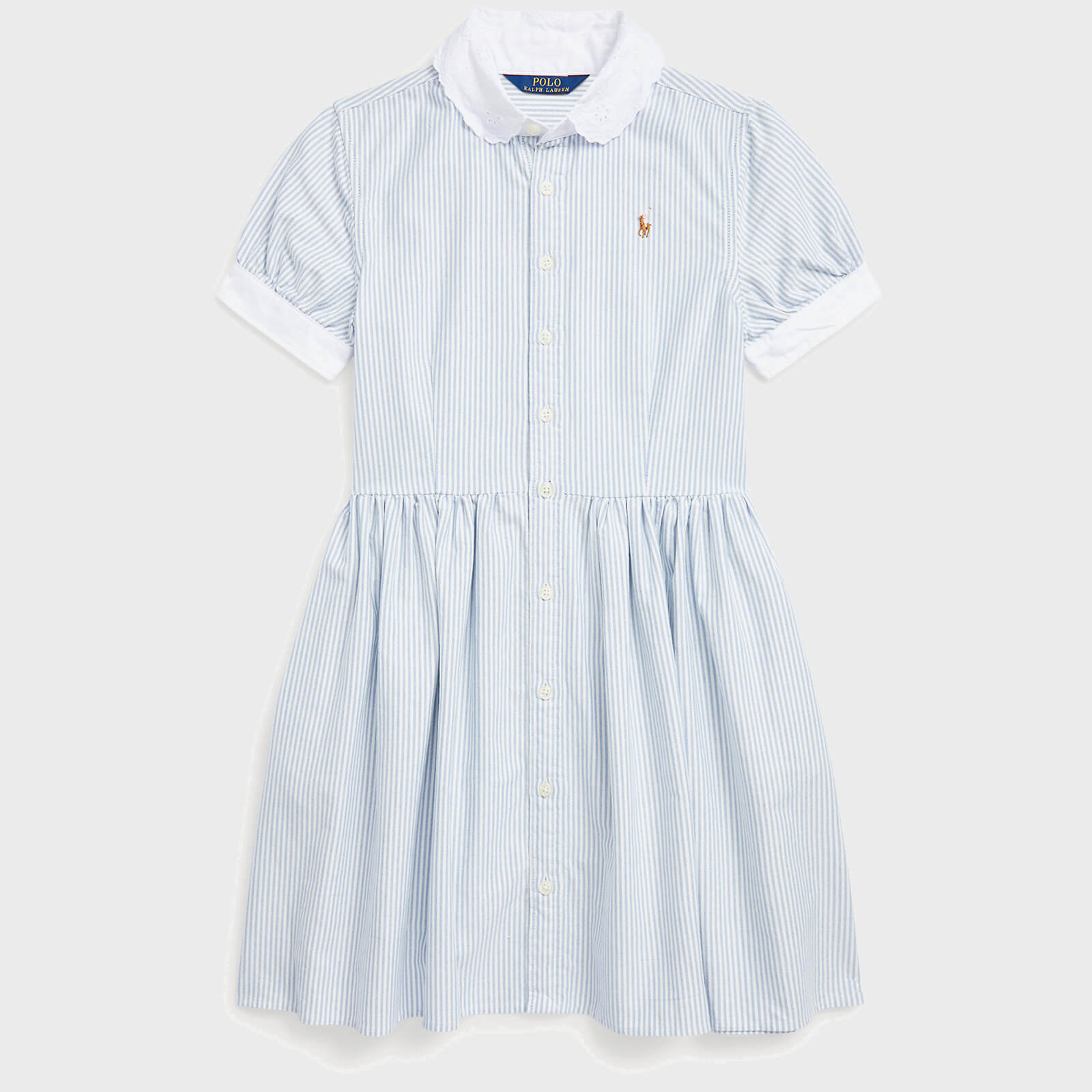 Polo Ralph Lauren Girls' Dabney Cotton-Poplin Day Dress - 14 Years