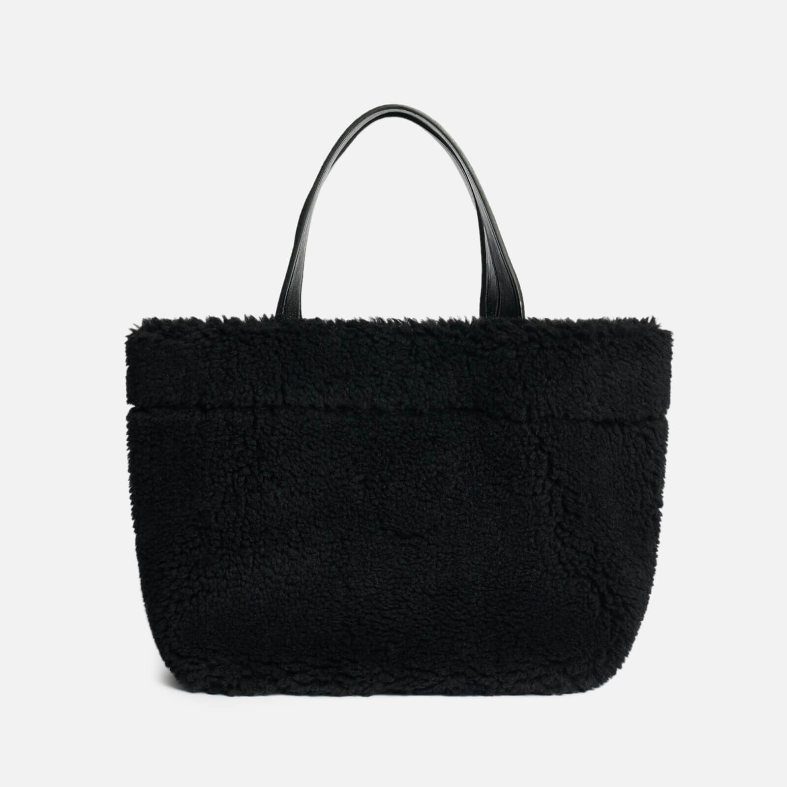 Stand Studio Large Faux Shearling Tote Bag