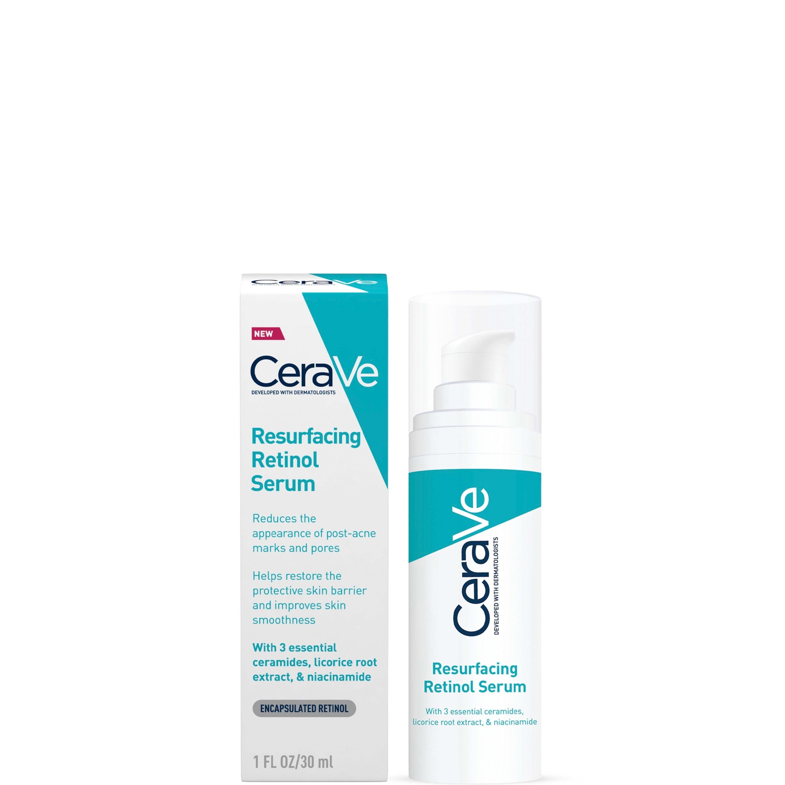 CeraVe Resurfacing Sérum de Retinol con Ceramidas y Niacinamida para pieles con manchas 30ml