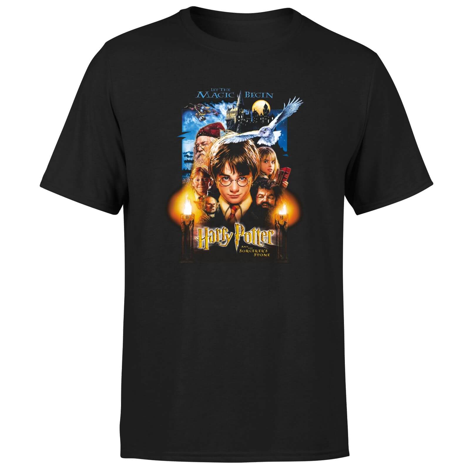 Harry Potter The Sorcerer's Stone Unisex T-Shirt - Black - XS - Nero