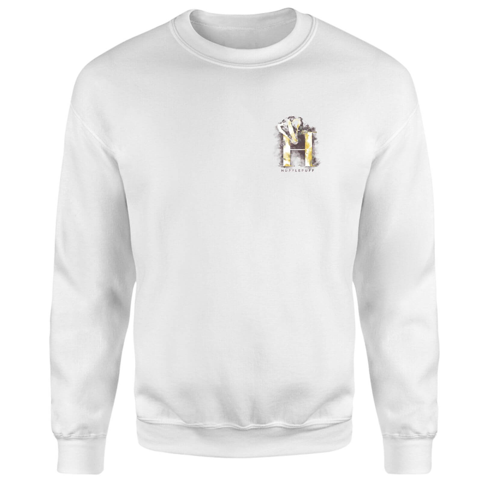 Harry Potter Hufflepuff Sweatshirt - White - L - Bianco