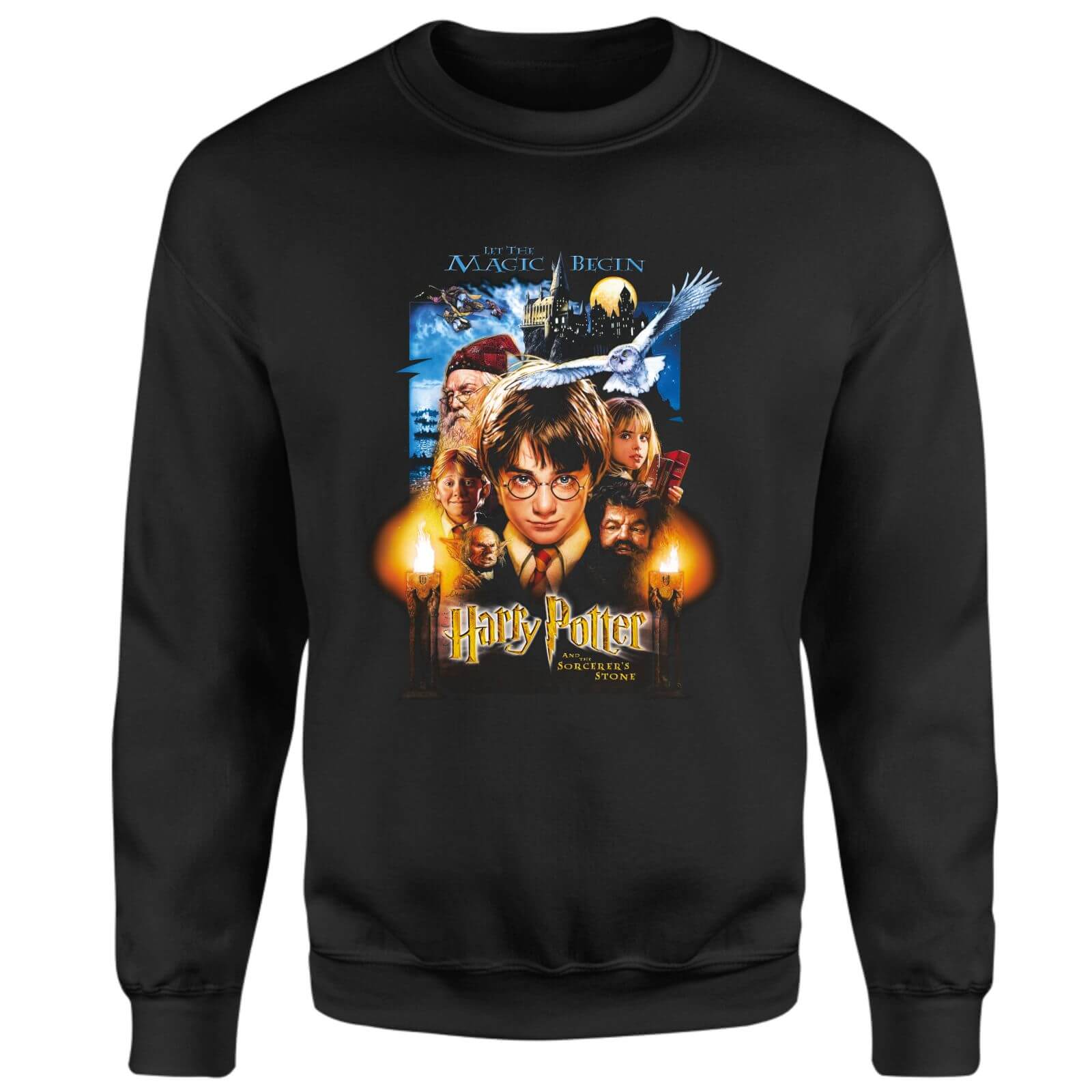 Harry Potter The Sorcerer's Stone Sweatshirt - Black - XS - Black