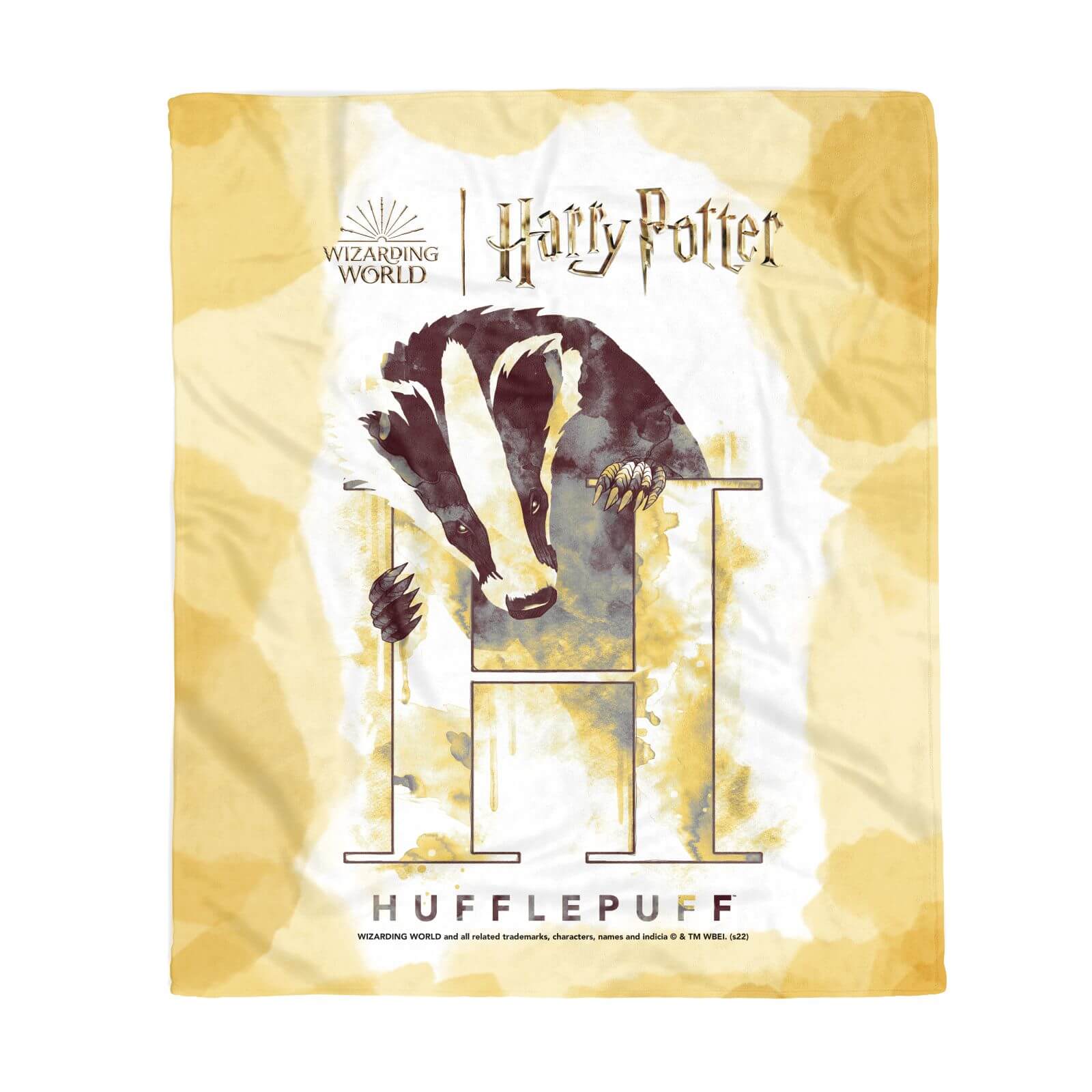 

Harry Potter Hufflepuff Fleece Blanket - L