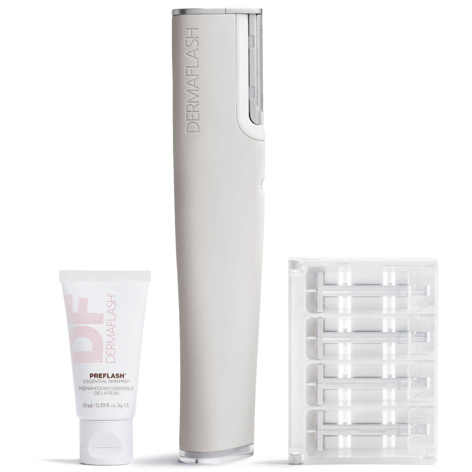 DERMAFLASH Luxe+ Advanced Sonic Dermaplaning and Peach Fuzz Removal - Stone
