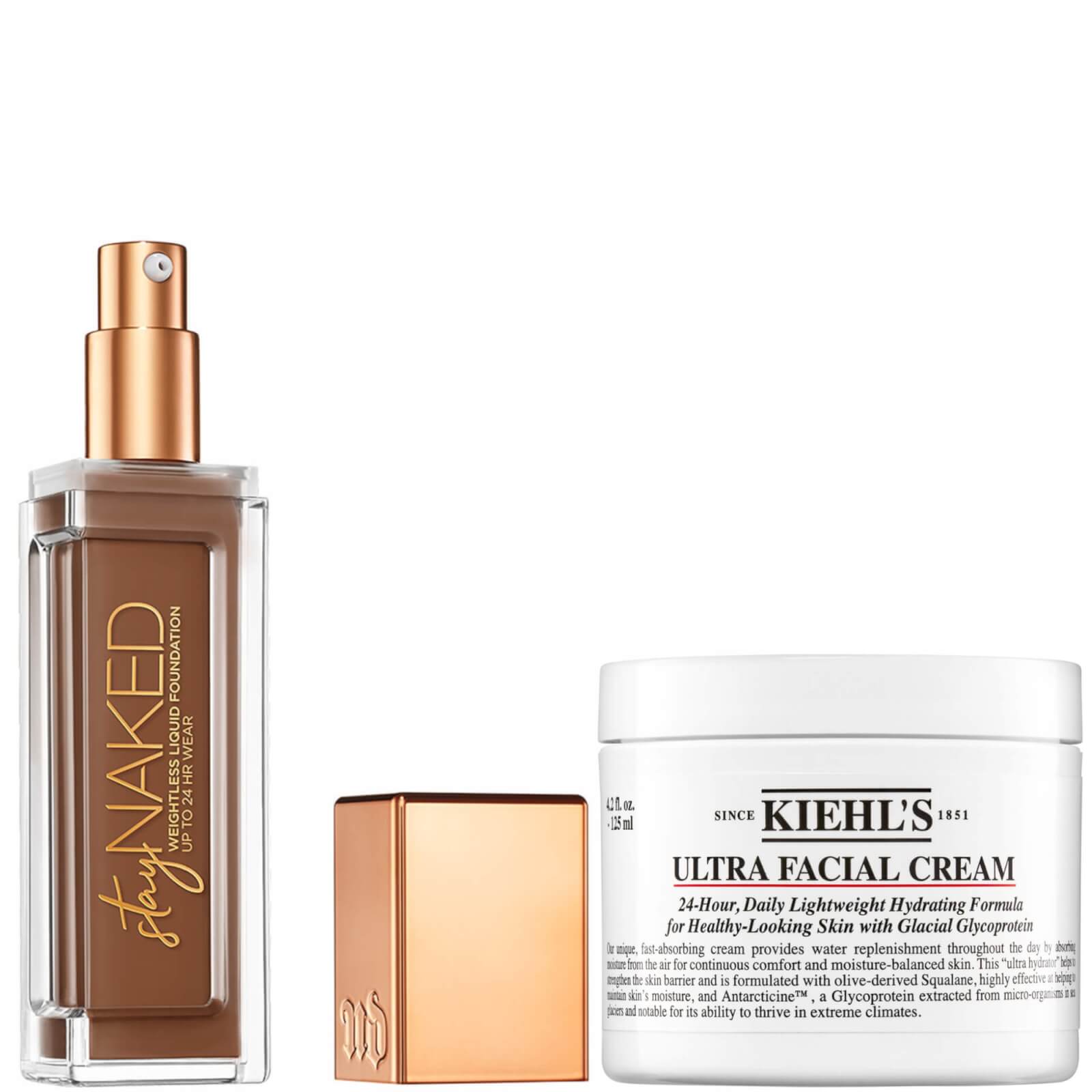 Urban Decay Stay Naked Foundation x Kiehl's Ultra Facial Cream 50ml Bundle (Various Shades) - 70WR